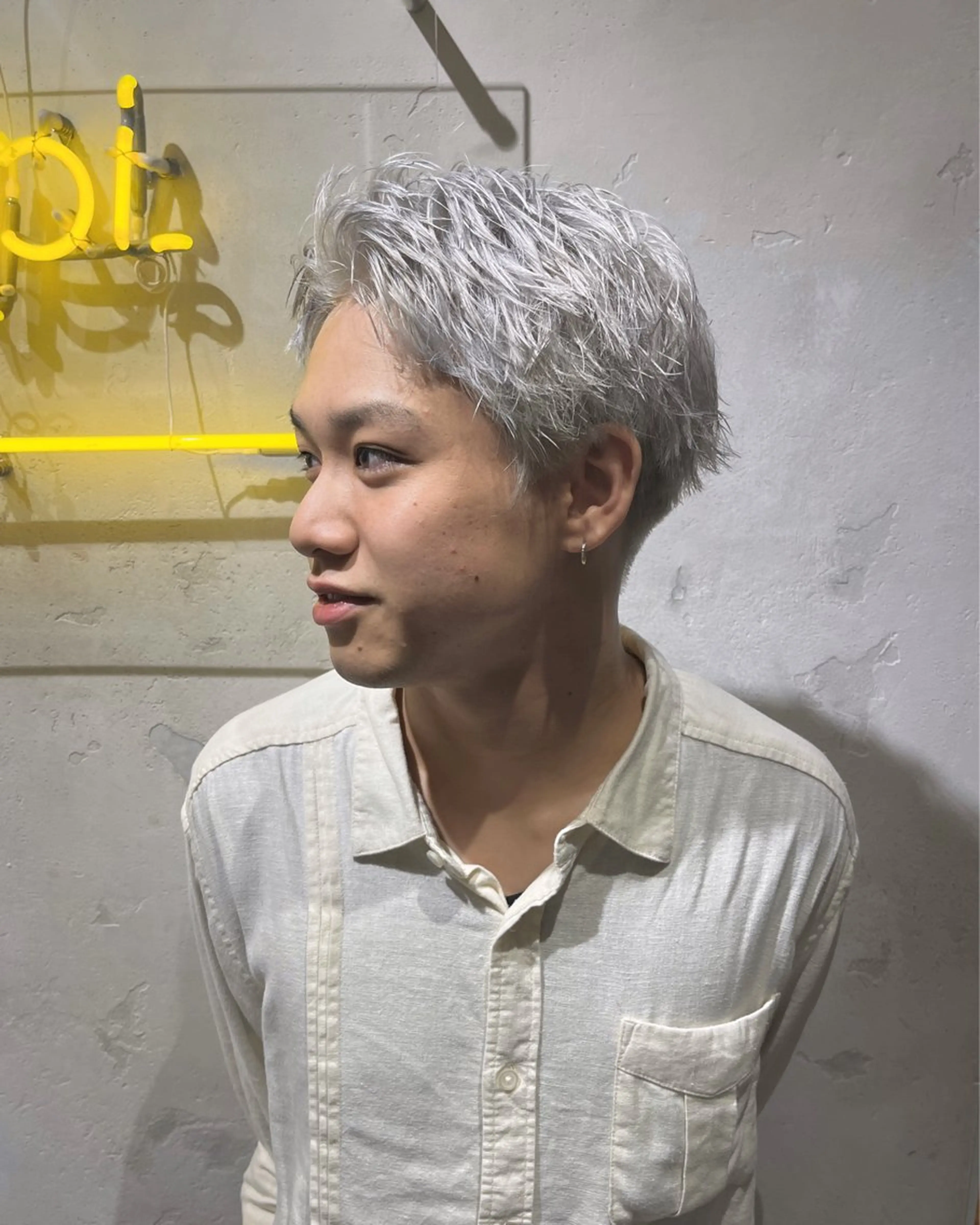 【メンズ限定クーポン👦🏻】メンズカット+ケアブリーチ+イルミナカラーの写真