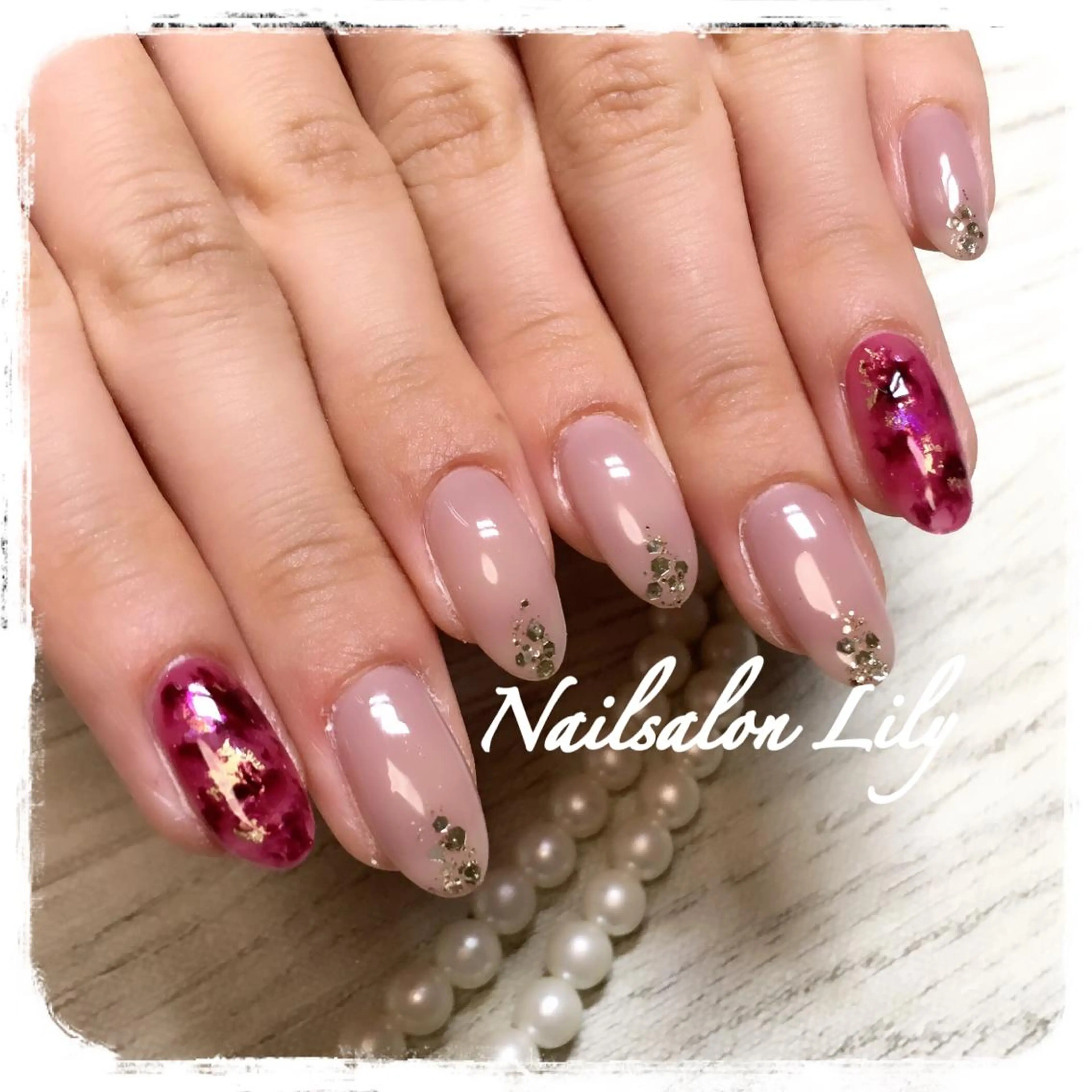 ネイル ハンドネイル Lily*nail 🌻Mii🌻のネイルデザイン