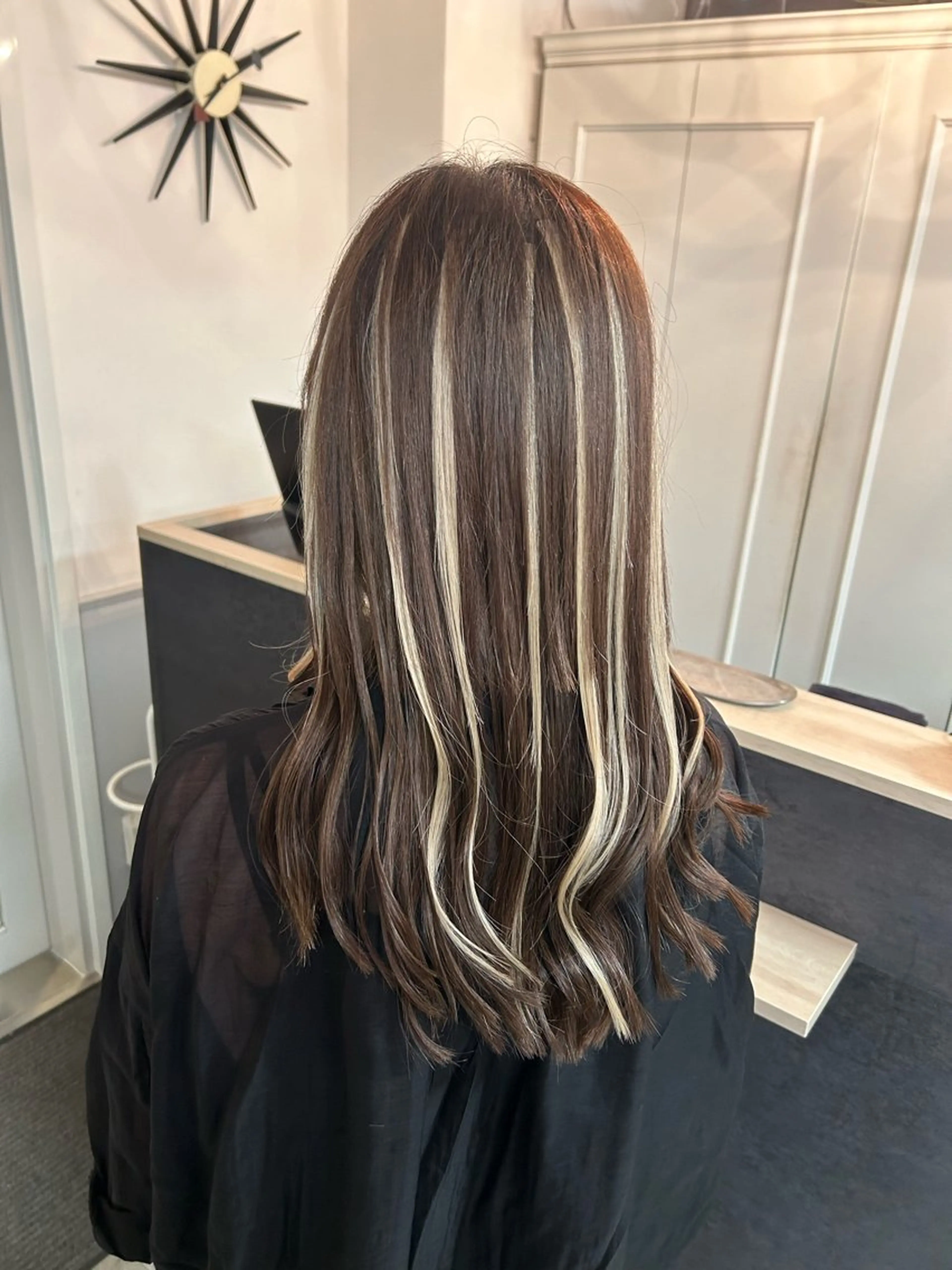 セミロング エクステ 縮毛•ハイトーン ・着付け Runaのヘアスタイル