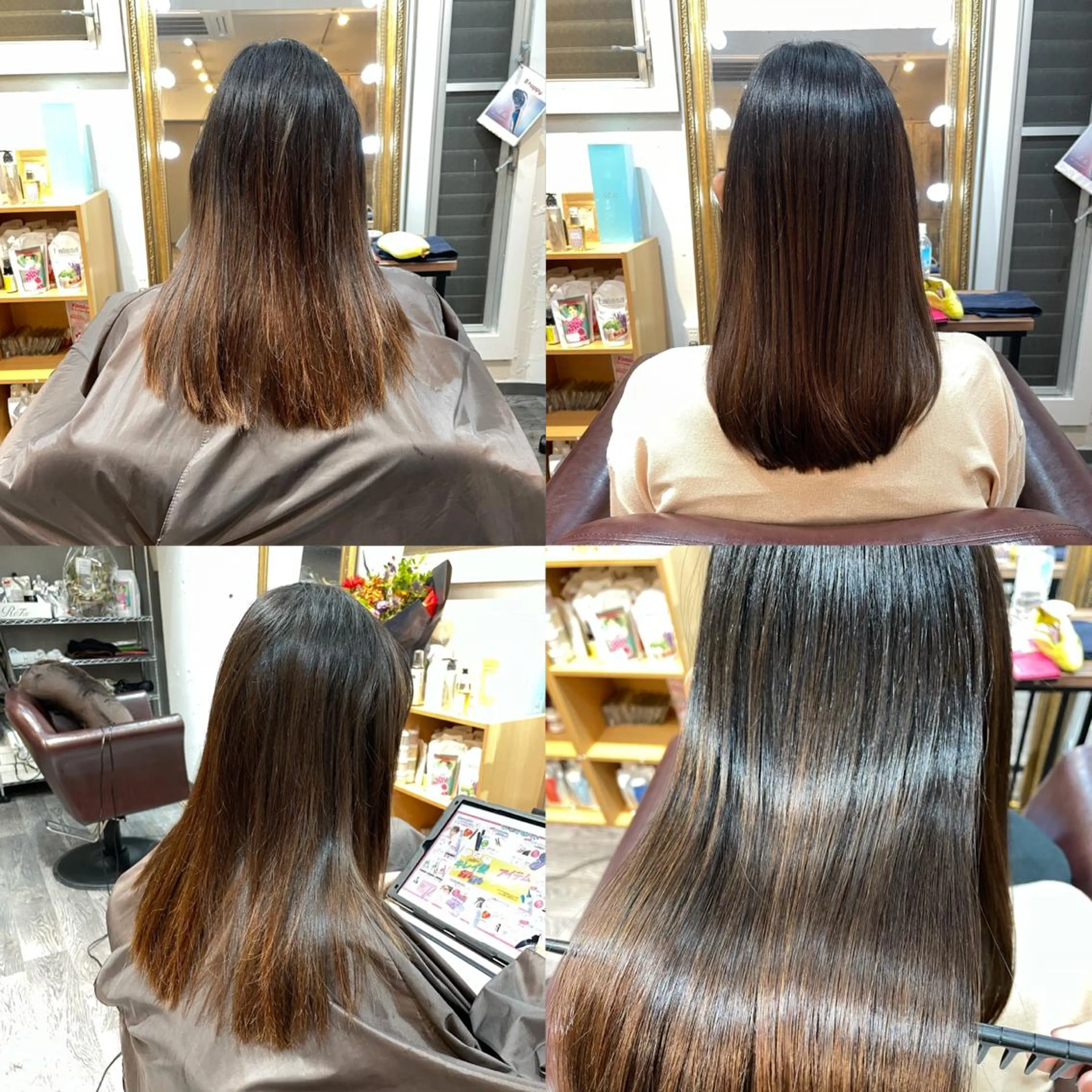 ロング 縮毛矯正 髪質改善縮毛矯正 撮影モデル@藤沢駅のヘアスタイル