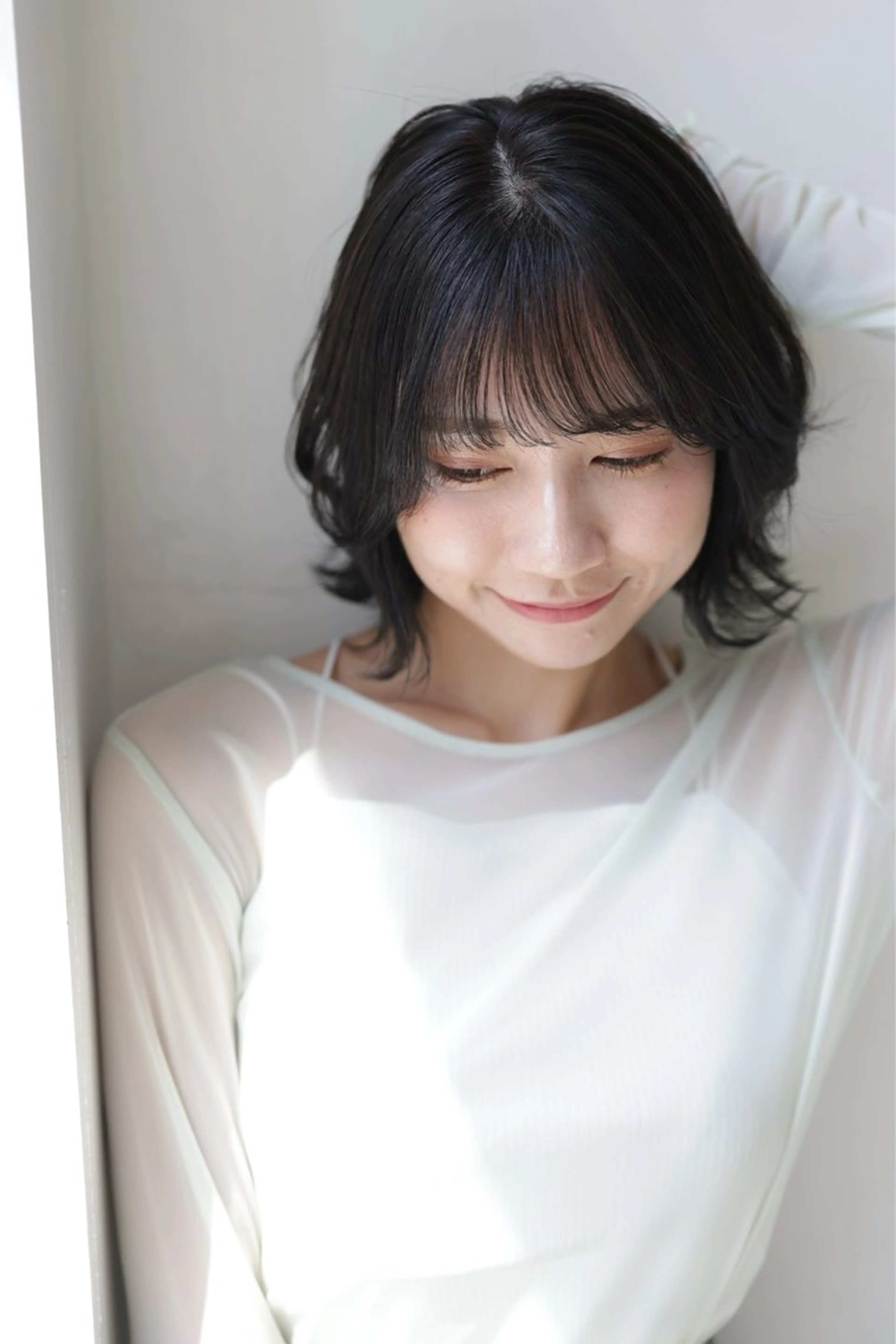 ミディアム カラー レイヤー/ショート chere狭山のヘアスタイル