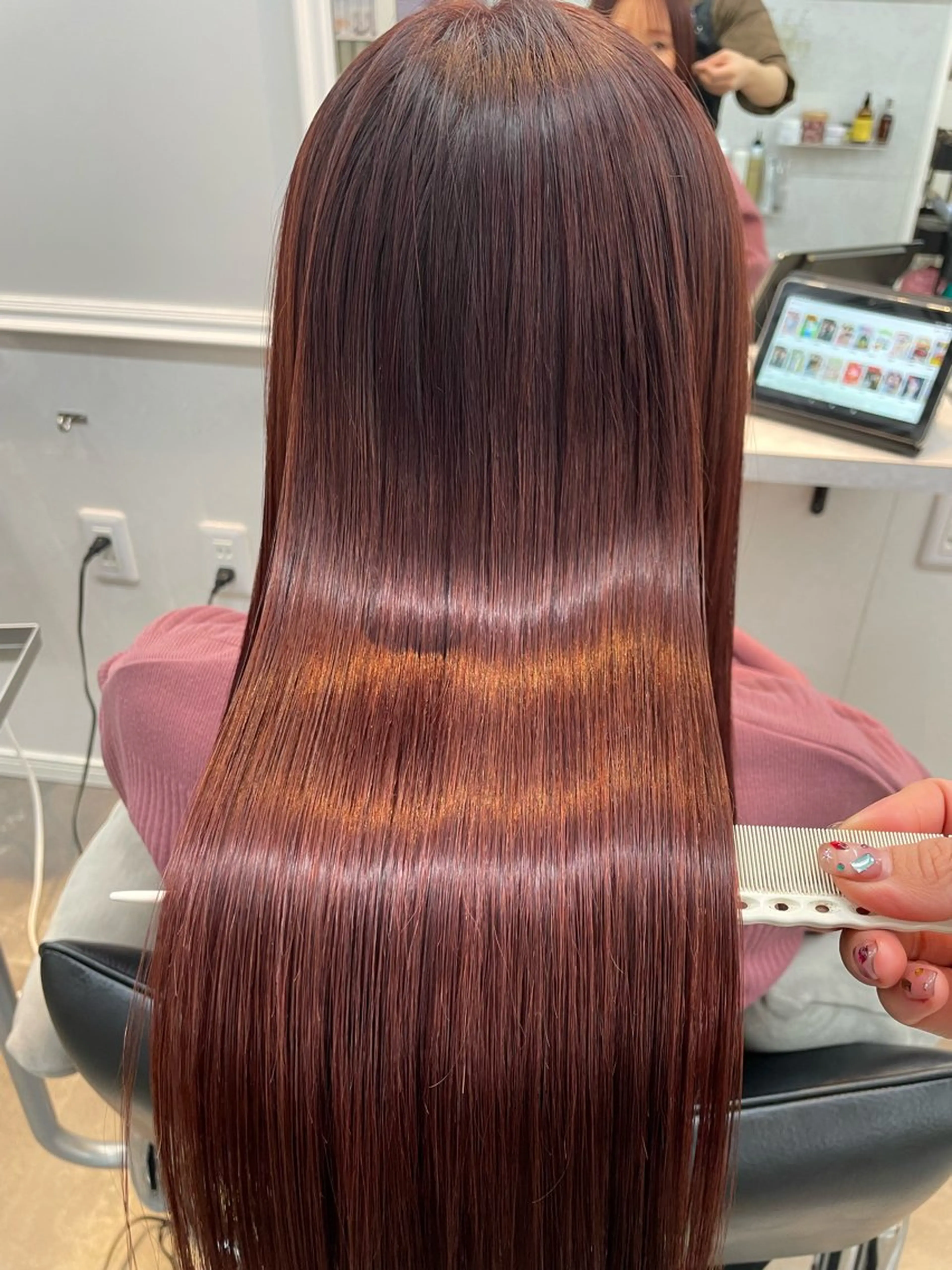 ミディアム カラー 髪質改善 トリートメント カット ヘアカラー トリートメント スタイリスト /仲川葵のヘアスタイル