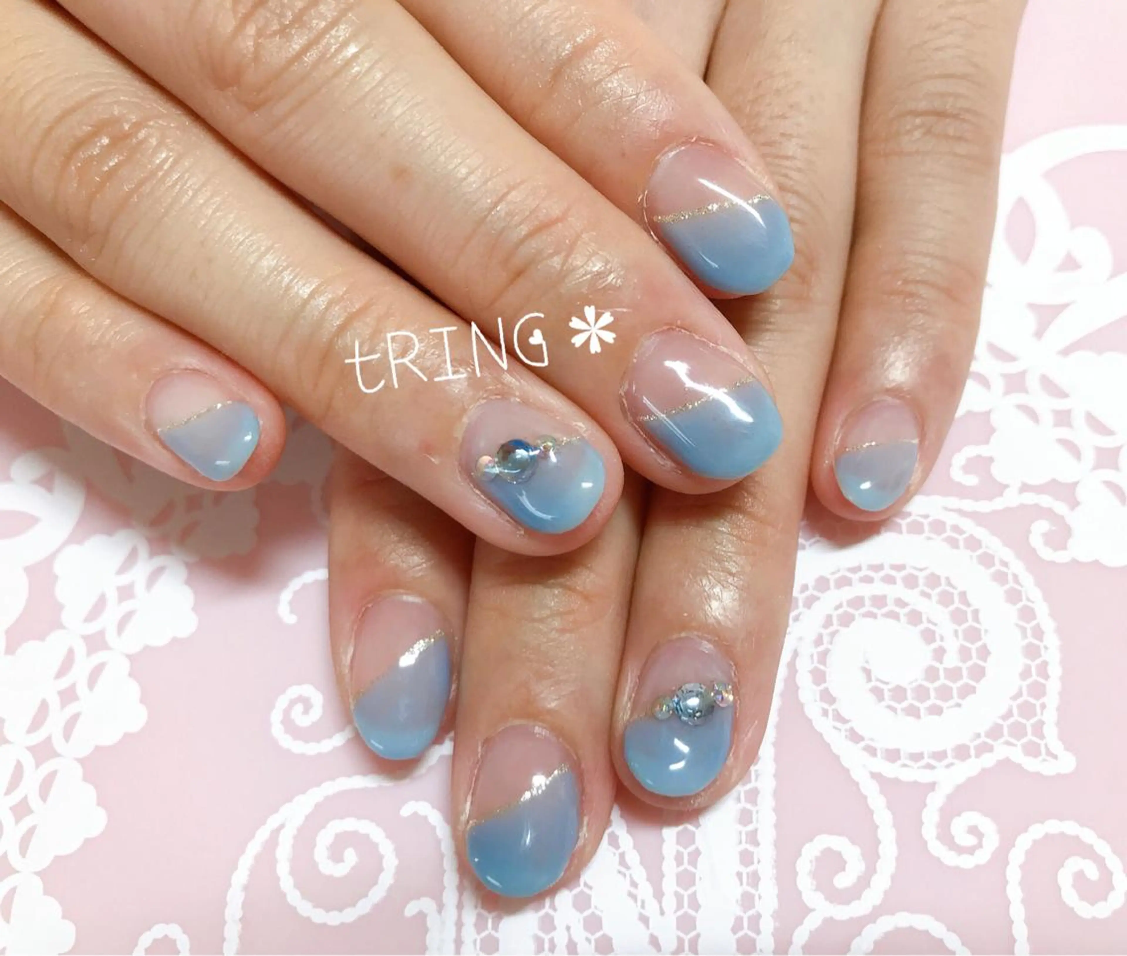 ネイル ハンドネイル tRING＊ しいの木台のネイルデザイン