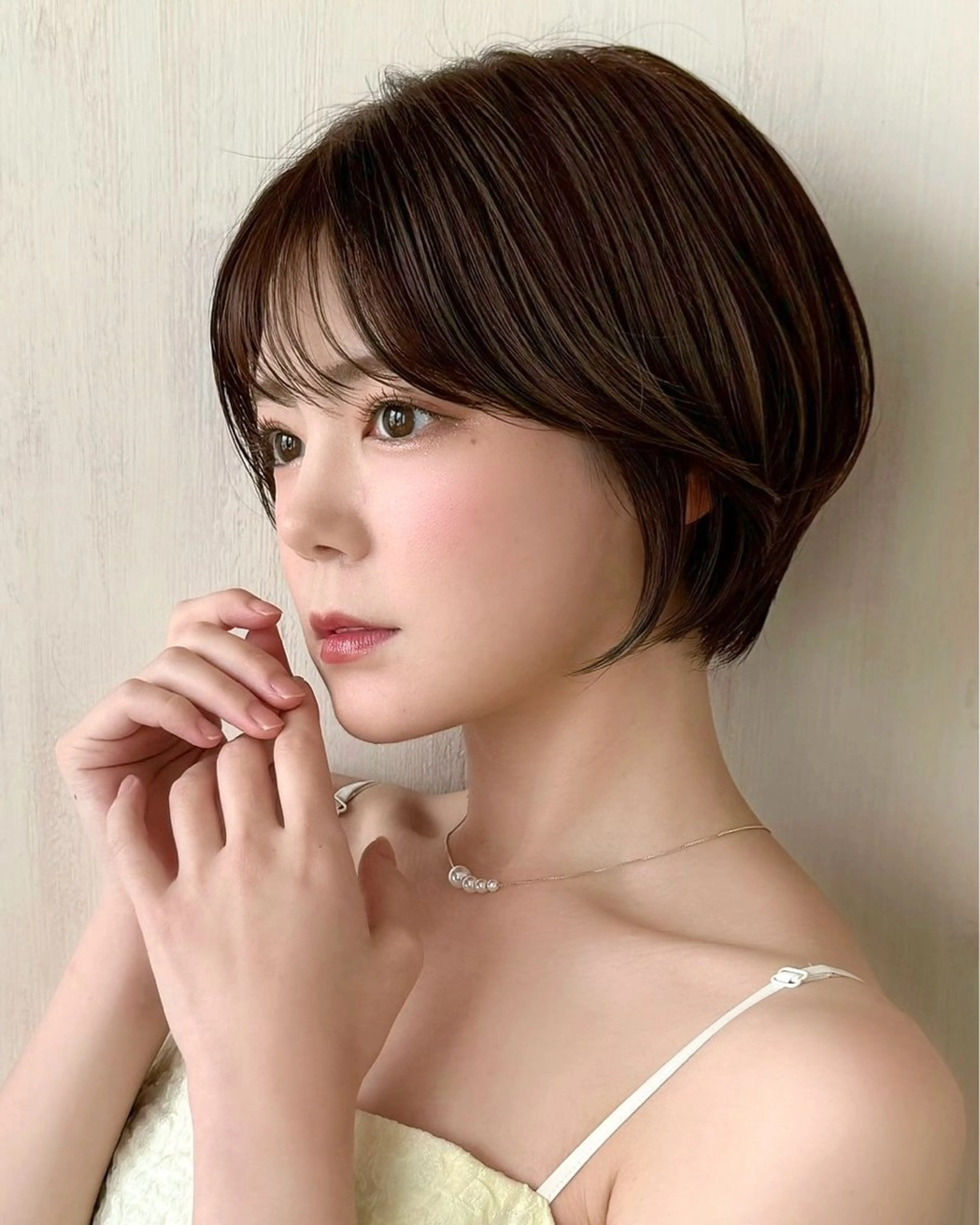 ショート カラー カット ヘアカラー トリートメント 💍新宿ショート 💍岩田莉奈のヘアスタイル