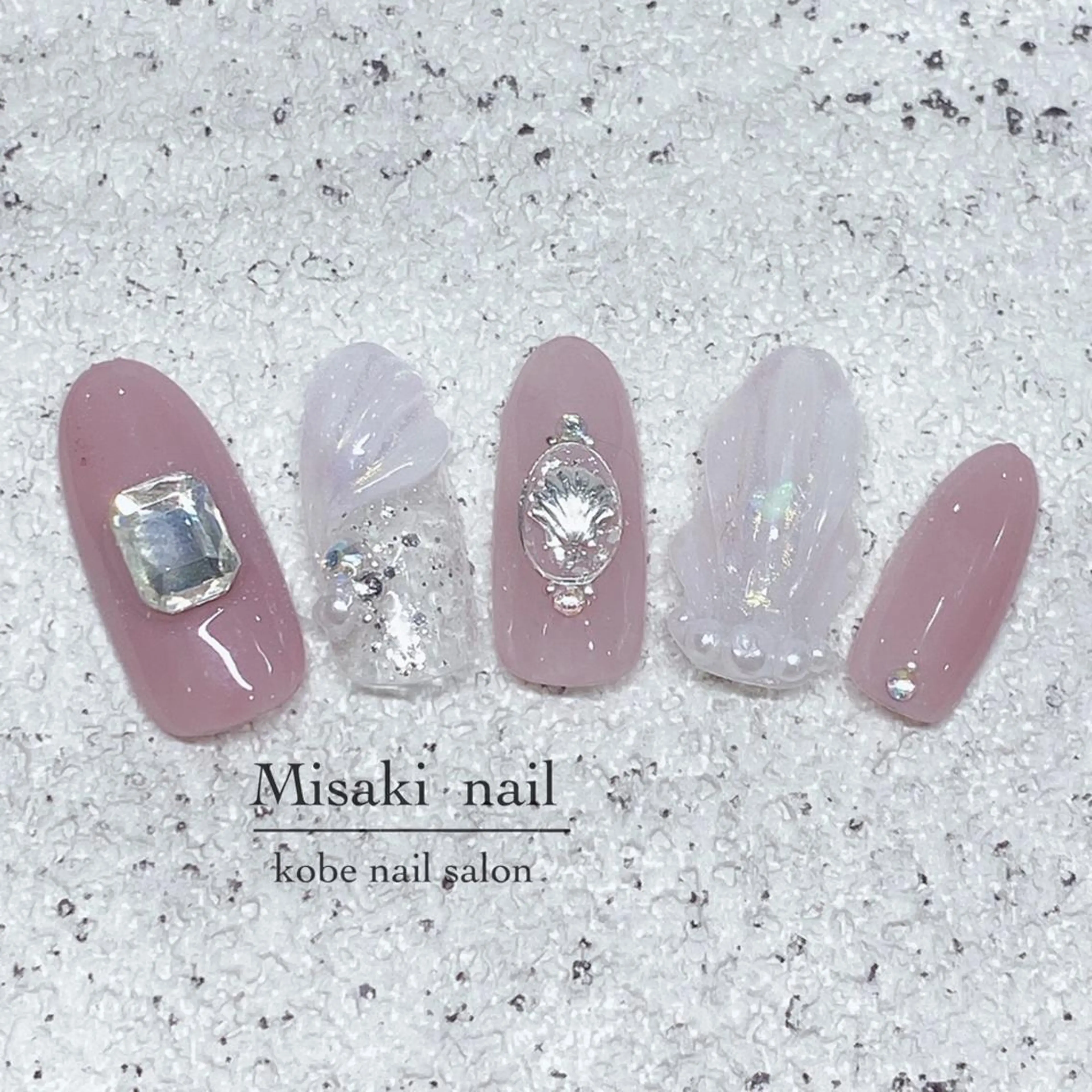 ネイル 韓国ネイル ワンホンネイル ハンドネイル nailsalon miinailsのネイルデザイン