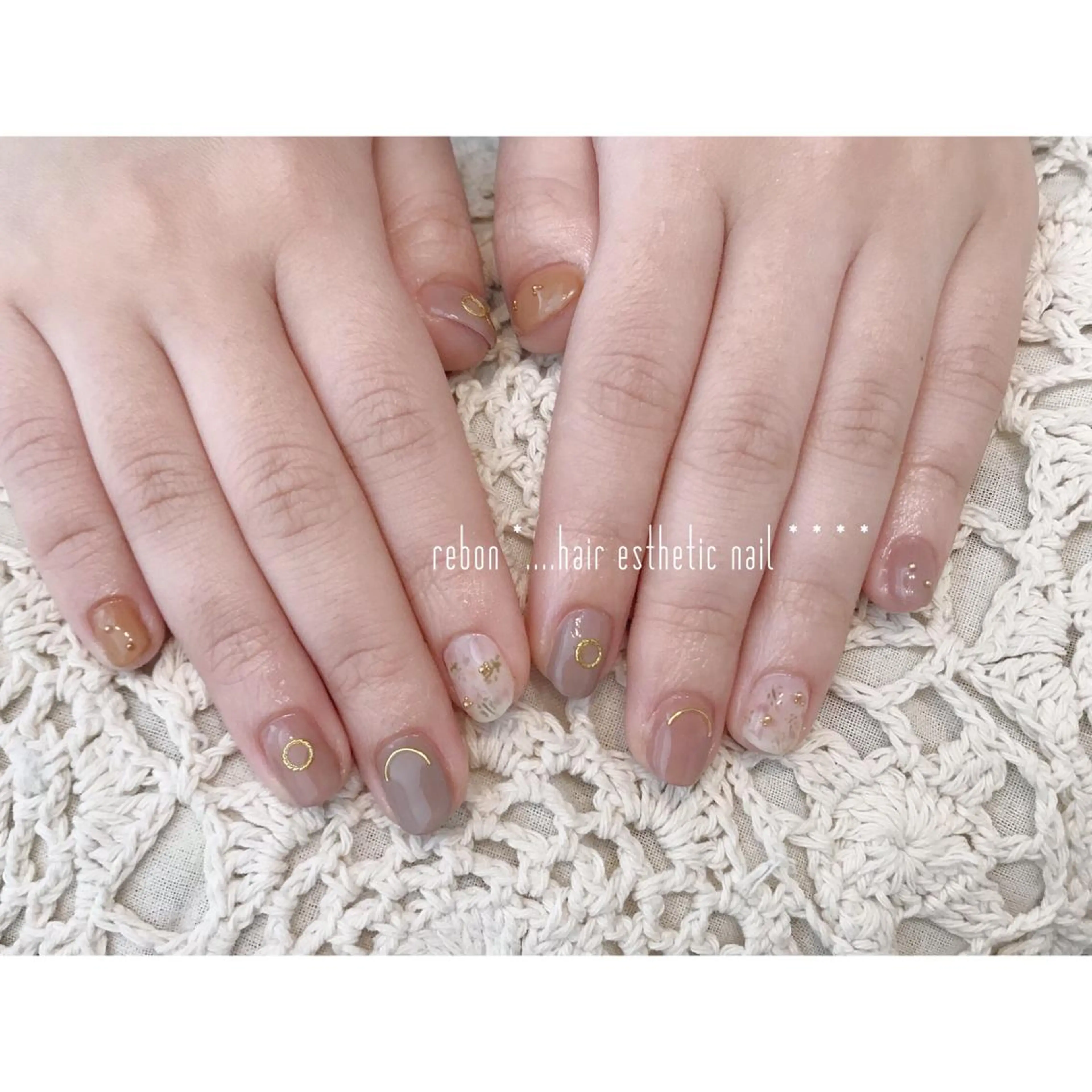 ネイル ハンドネイル フットネイル rebon＊ natsukiのネイルデザイン