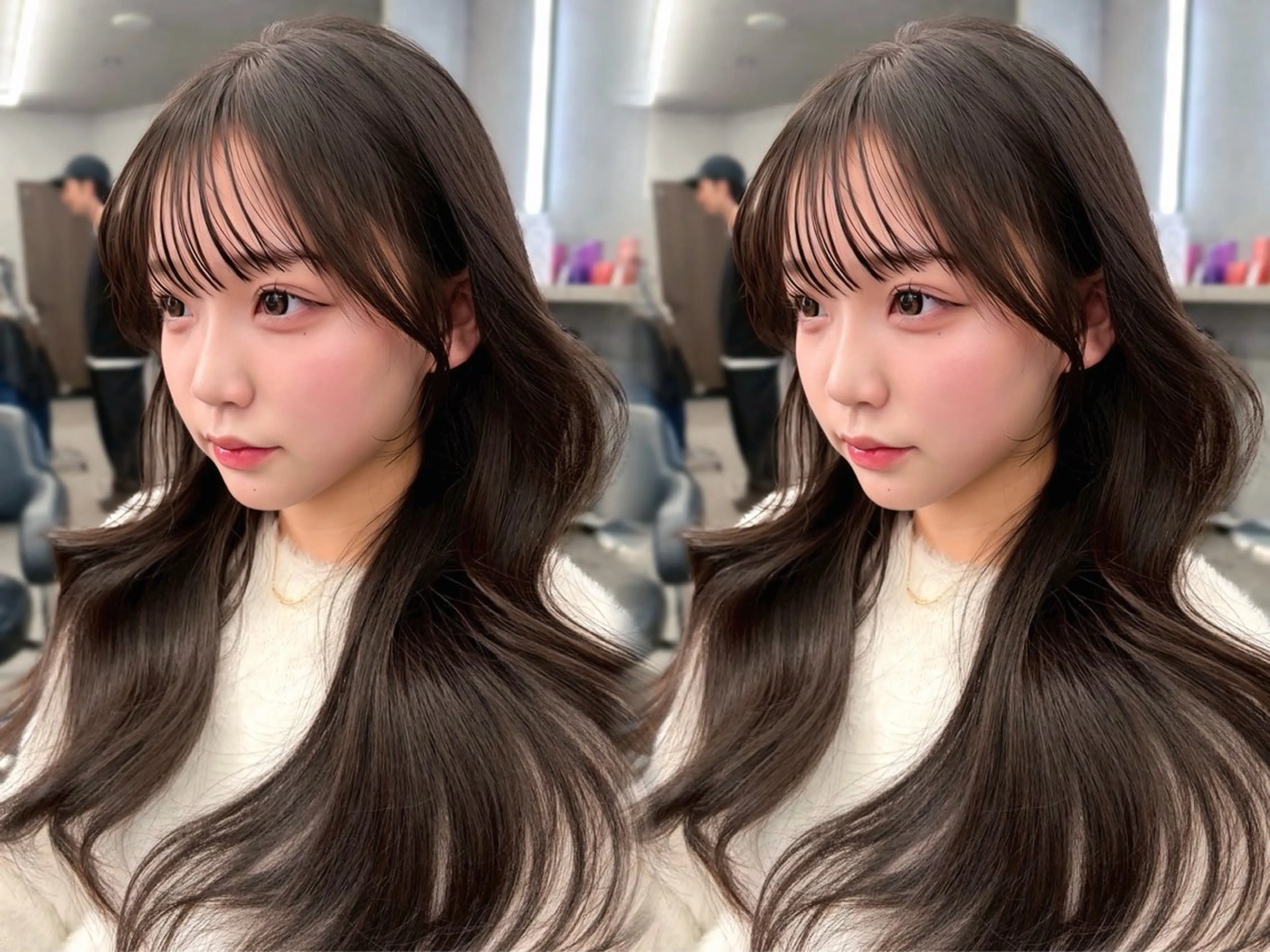 セミロング カット トリートメント 木串 楽人のヘアスタイル