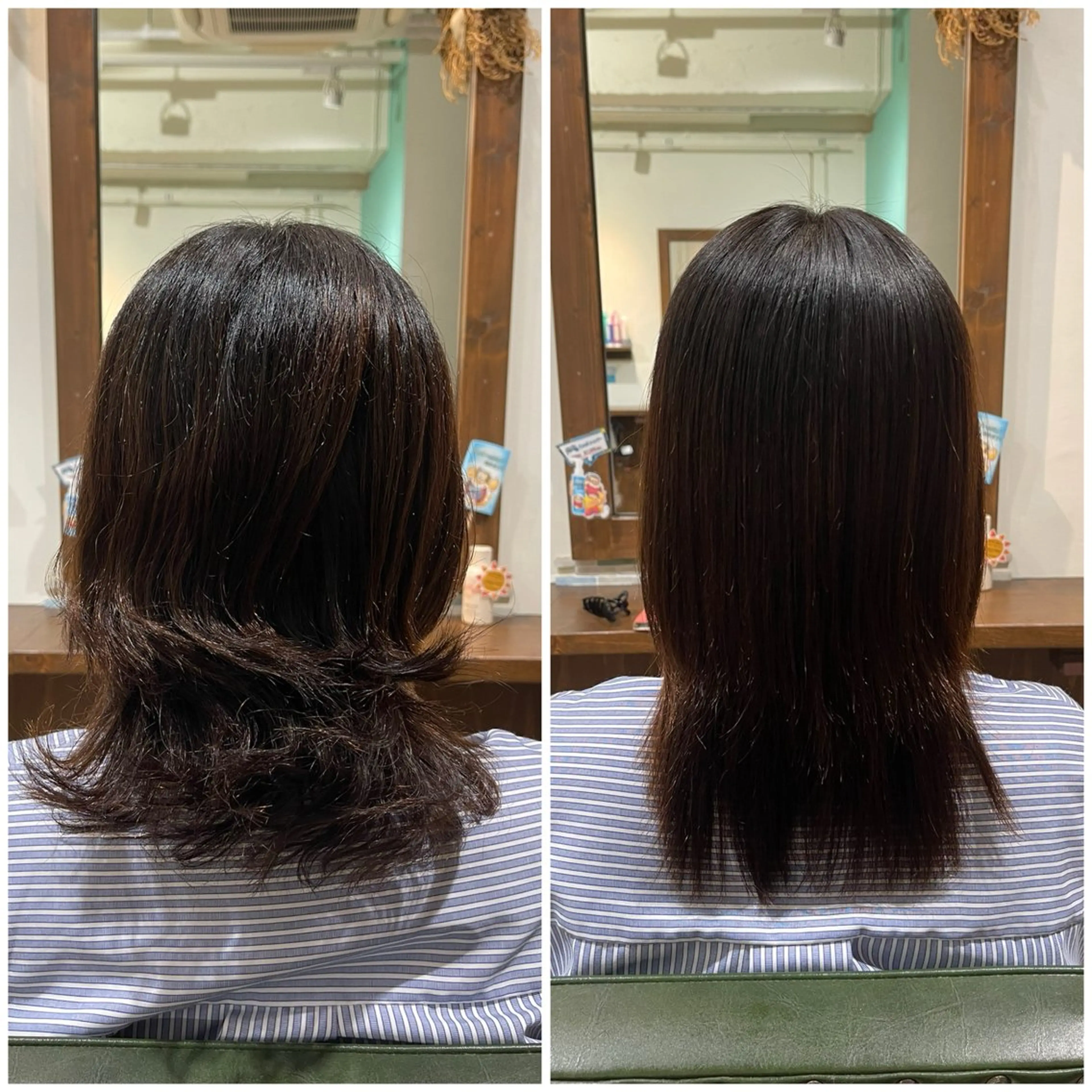 ロング 酸性ストレート 縮毛矯正 テライ ケイショウのヘアスタイル