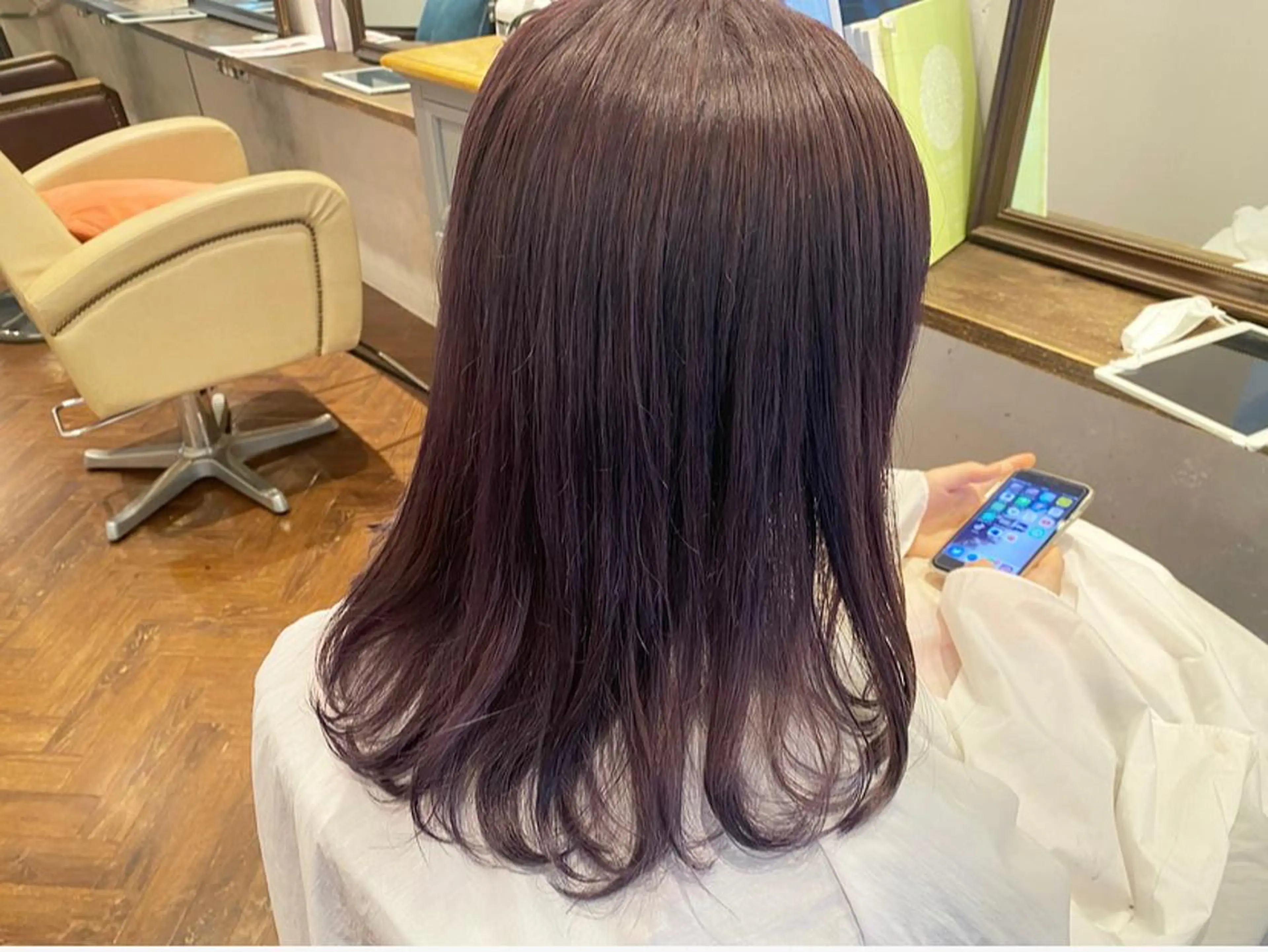 ミディアム カラー ラベンダーカラー 🌈🌸あおき みちる🌟💗のヘアスタイル