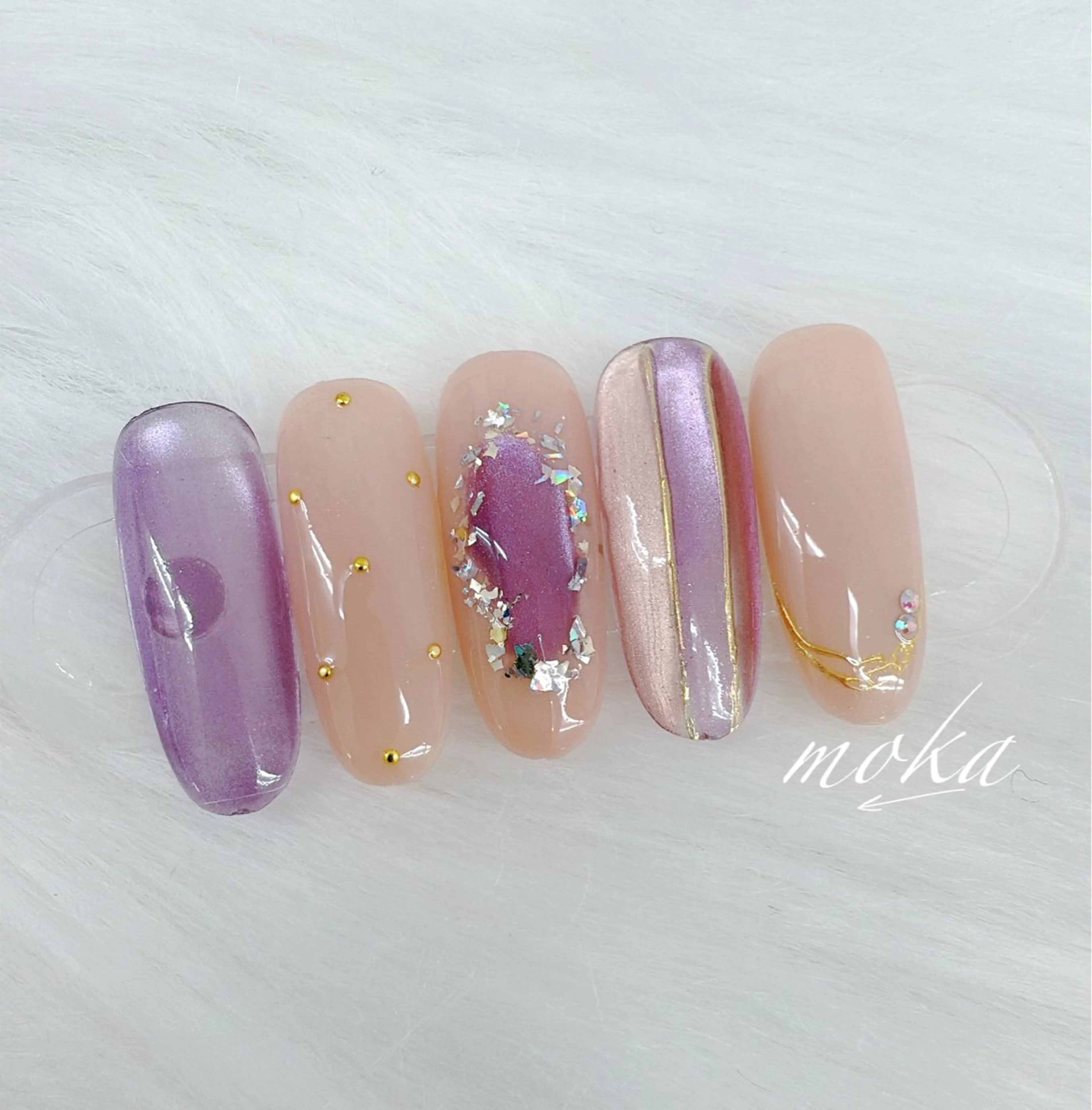 ネイル 胡蝶蘭レディースサロ ンNailMOKAのネイルデザイン