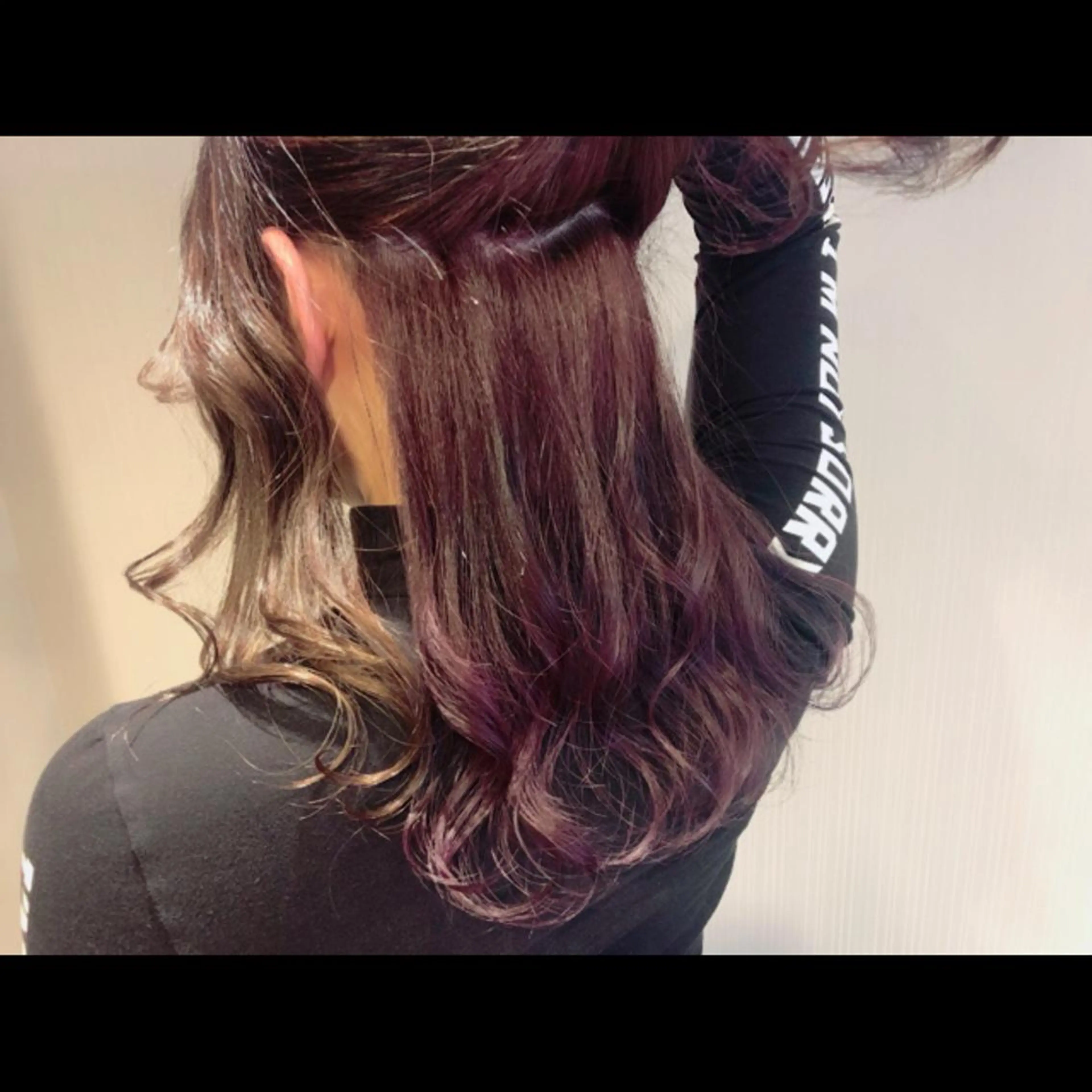 ミディアム カラー パーマ ヘアアレンジ 【mokuオーナー】 ちはるのヘアスタイル