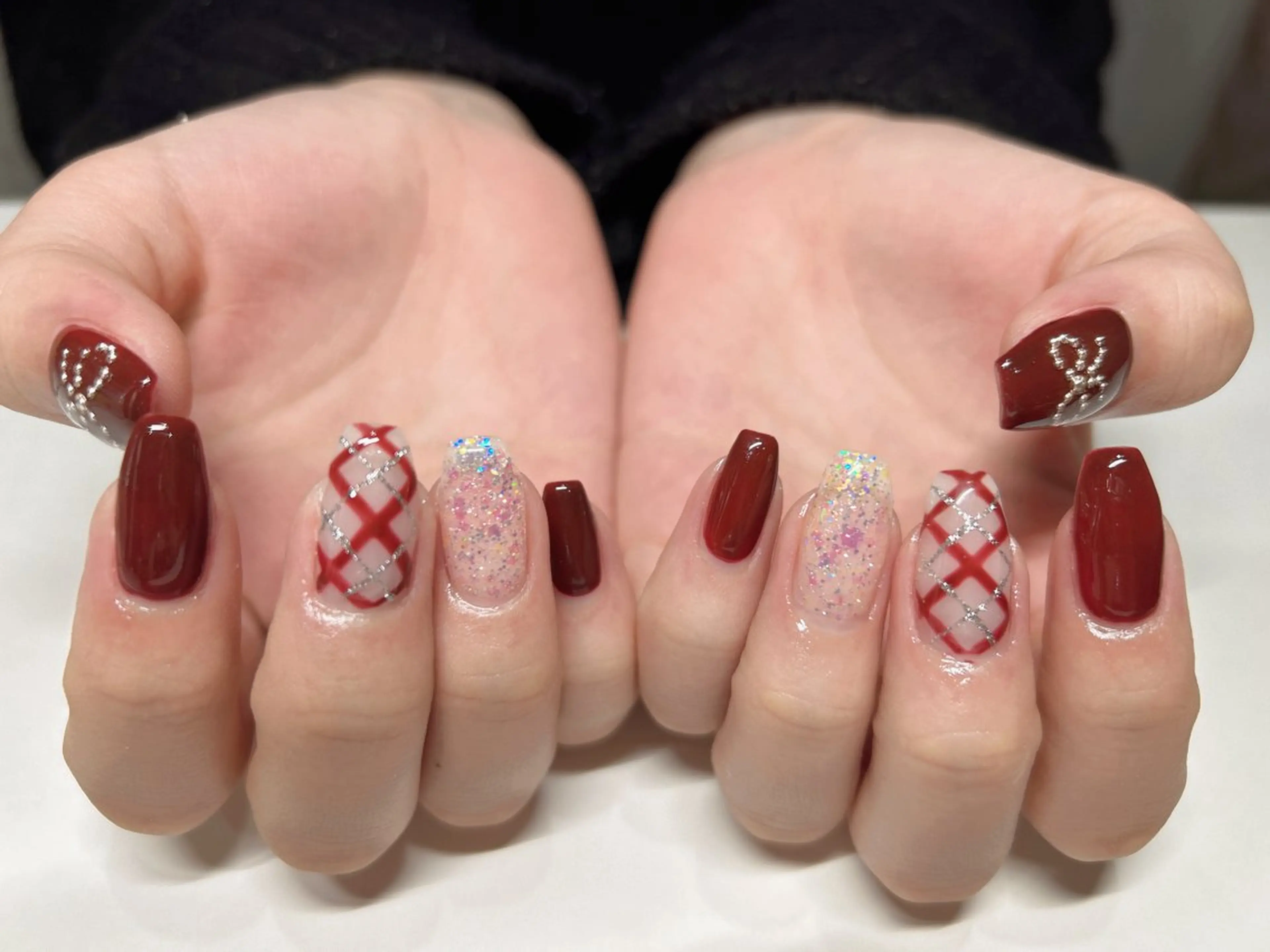 ネイル アートネイル フレンチネイル ジェルネイル グラデーション マグネットネイル ハンドネイル 加藤 洋美のネイルデザイン