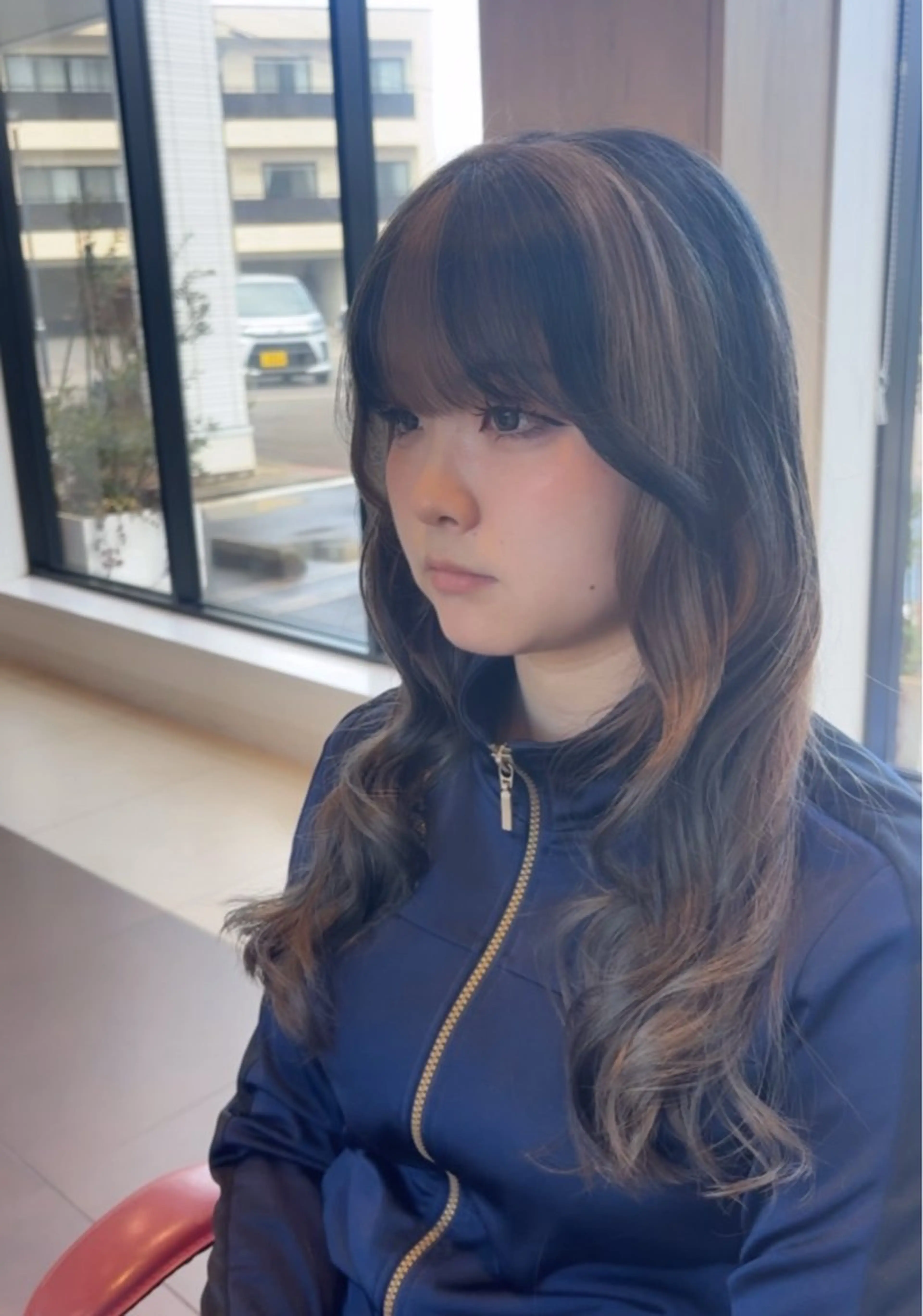 👉 フェイスフレーミング（顔周りインナー）×ナチュラルグラデーションの写真