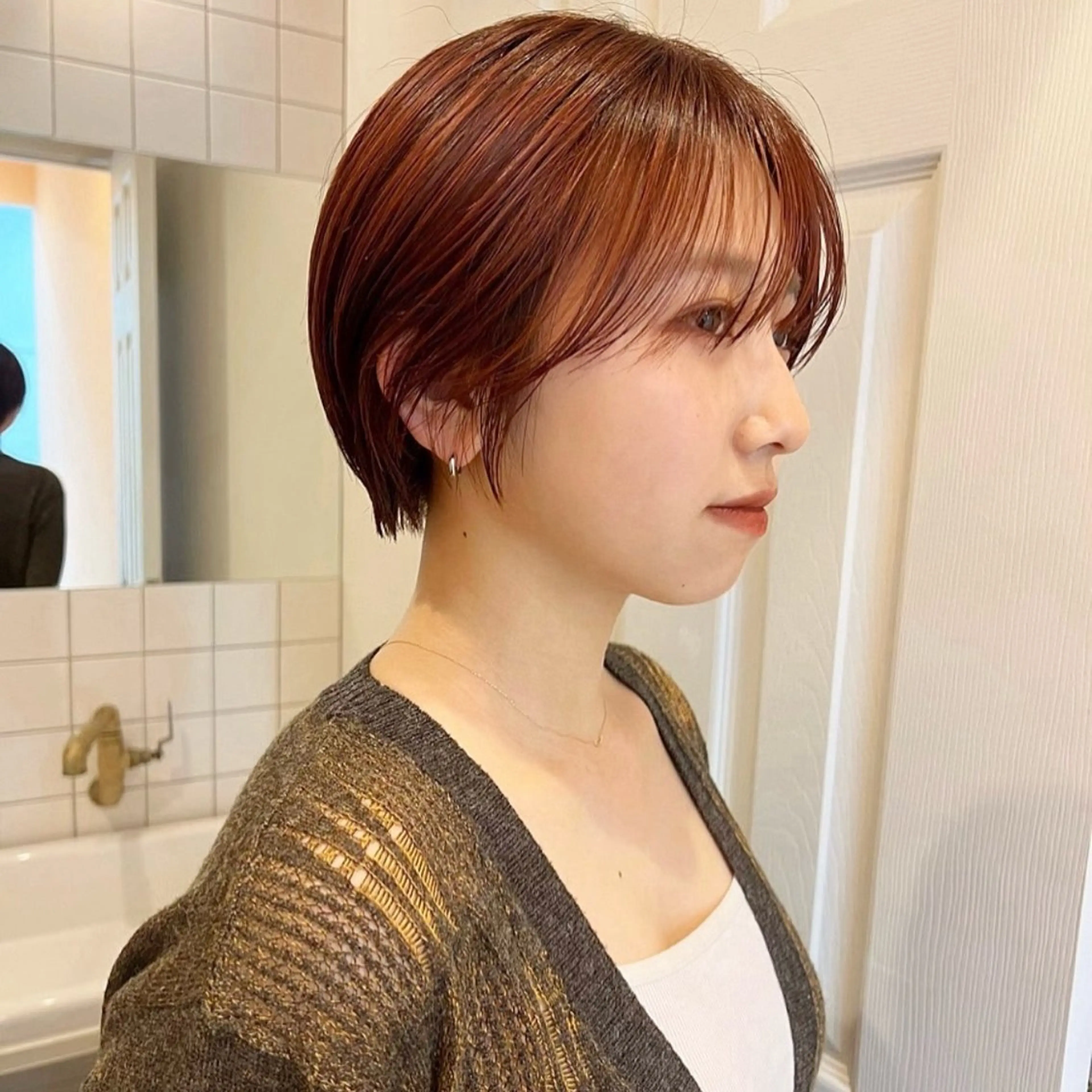 ショート カラー arisa/暖色 /伏見/レイヤーのヘアスタイル