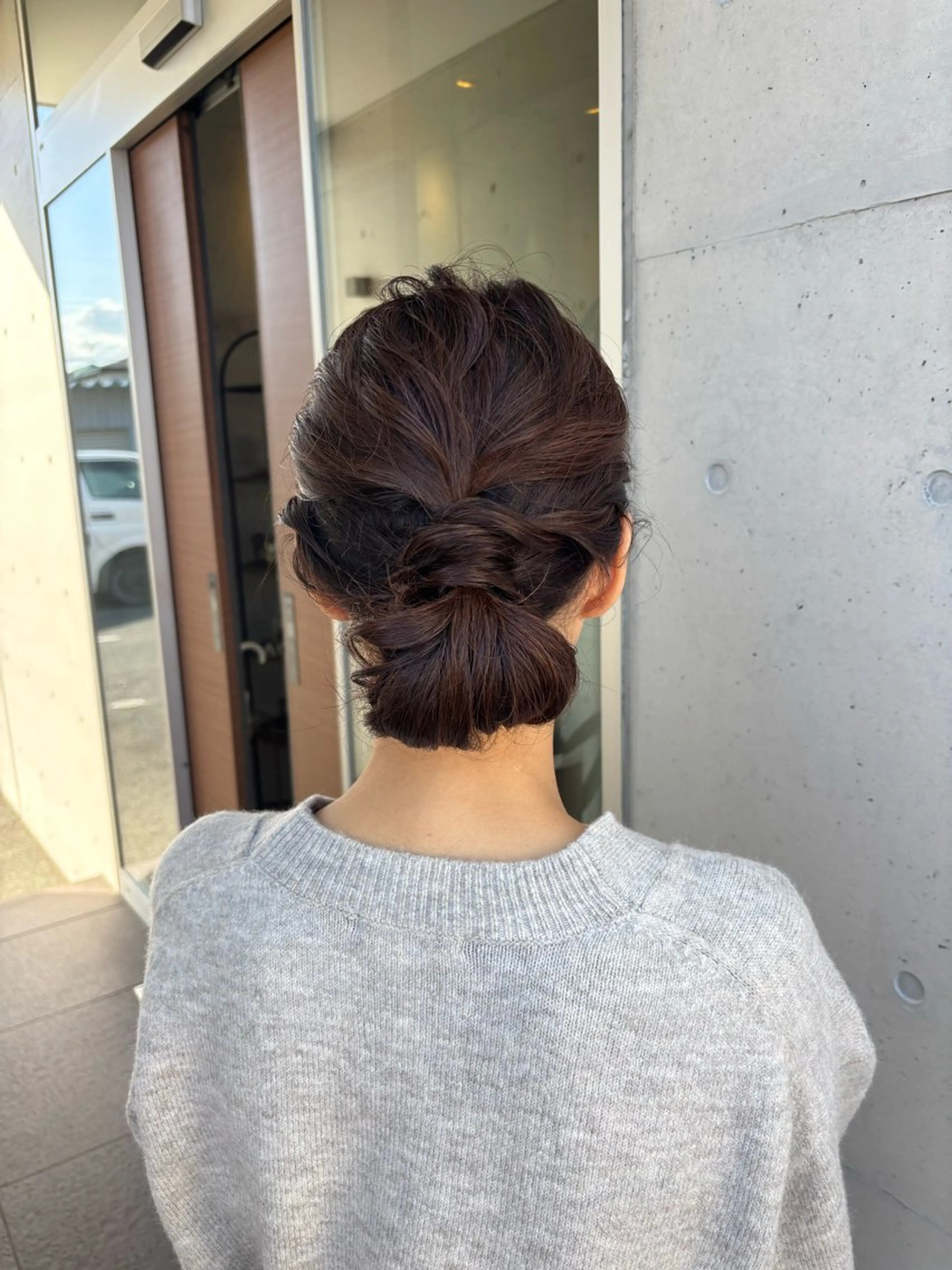ヘアアレンジ 心美/ブリーチなし 透明感カラーのヘアスタイル