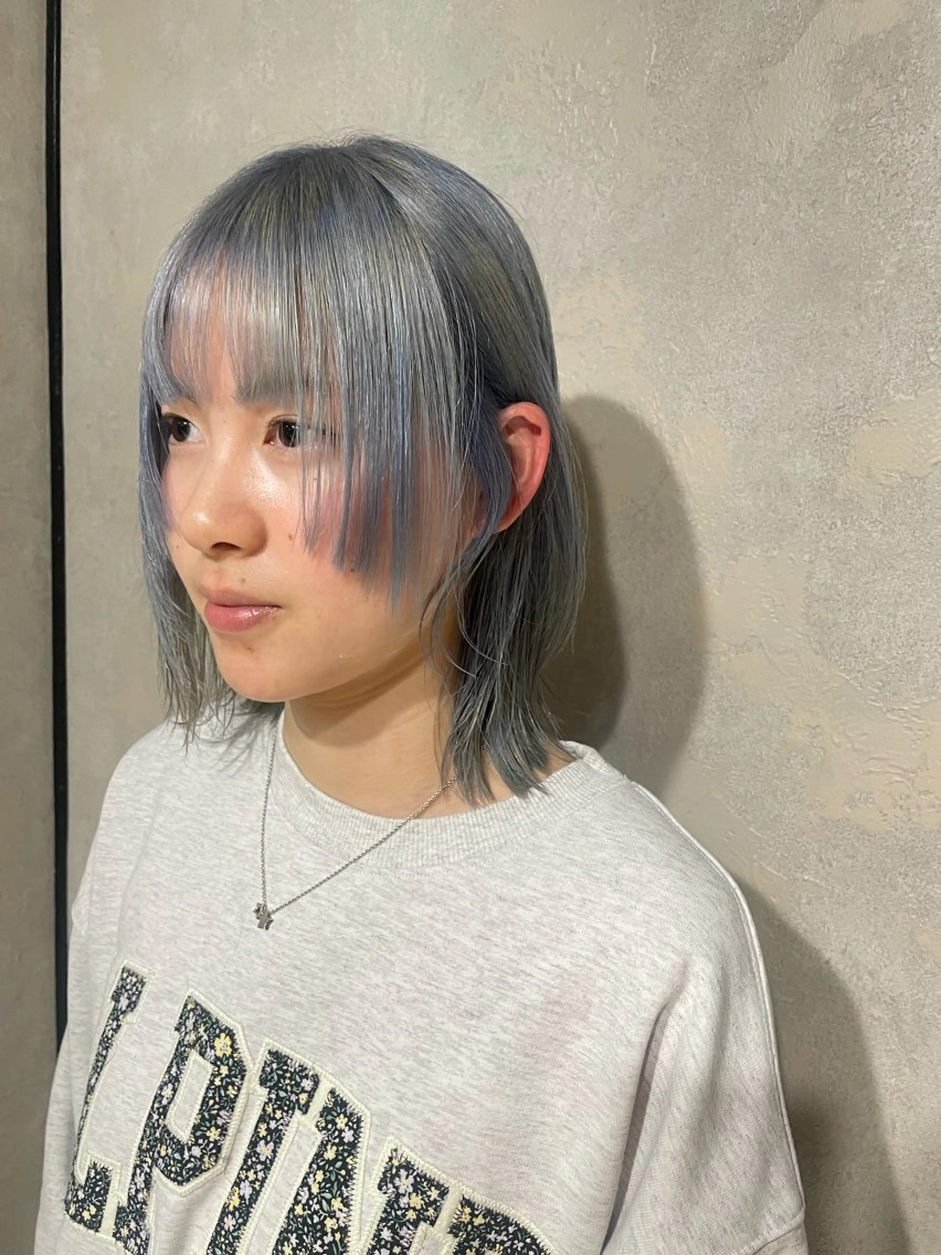 ミディアム ケアカラー 顔周りカット 髪質改善 SALOWIN ebisu所属・海外ヘア🇺🇸✨ 恵比寿　MIYUKIのヘアスタイル