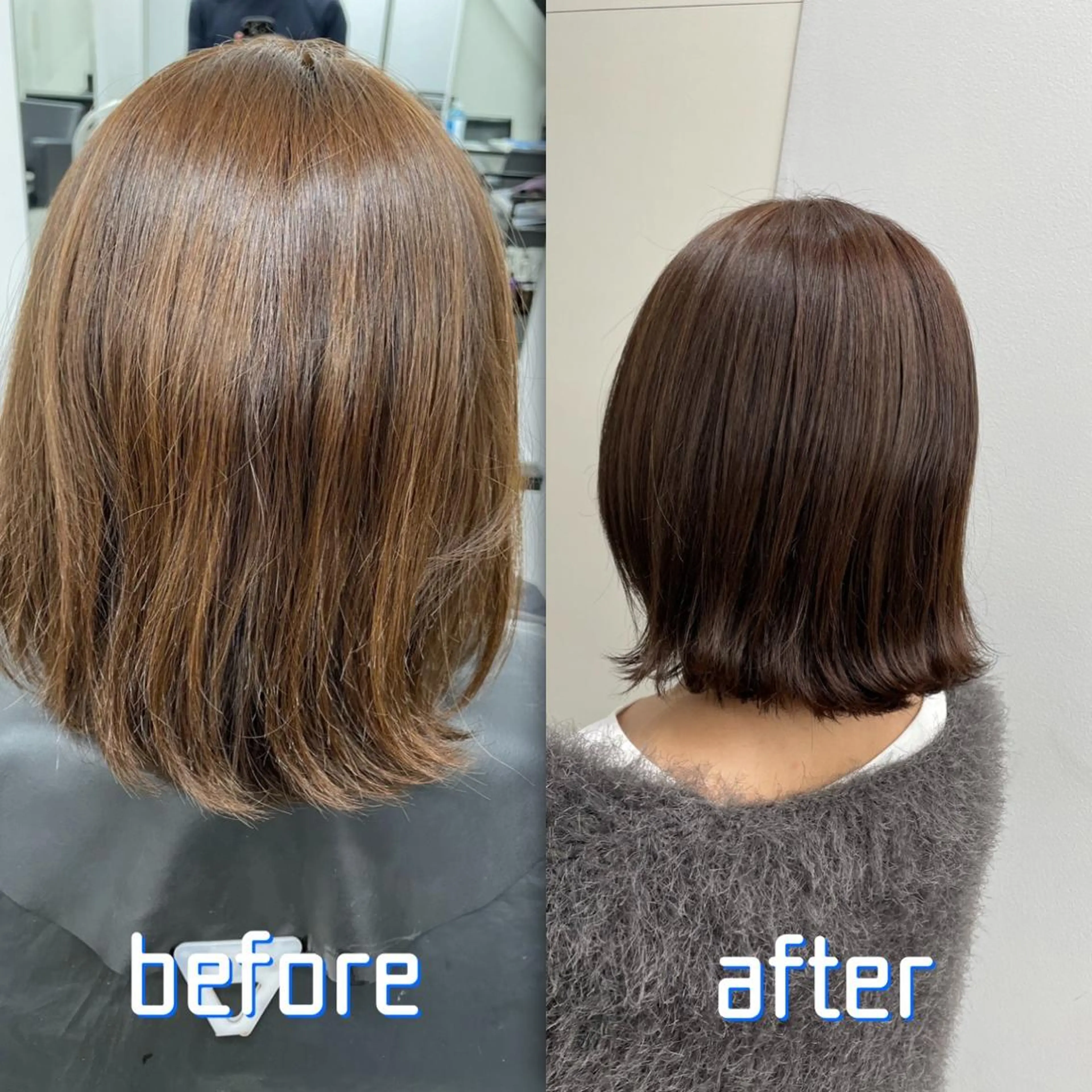 ショート カラー 透明感カラー ⭐️無料！カット モデル募集⭐️夕貴のヘアスタイル