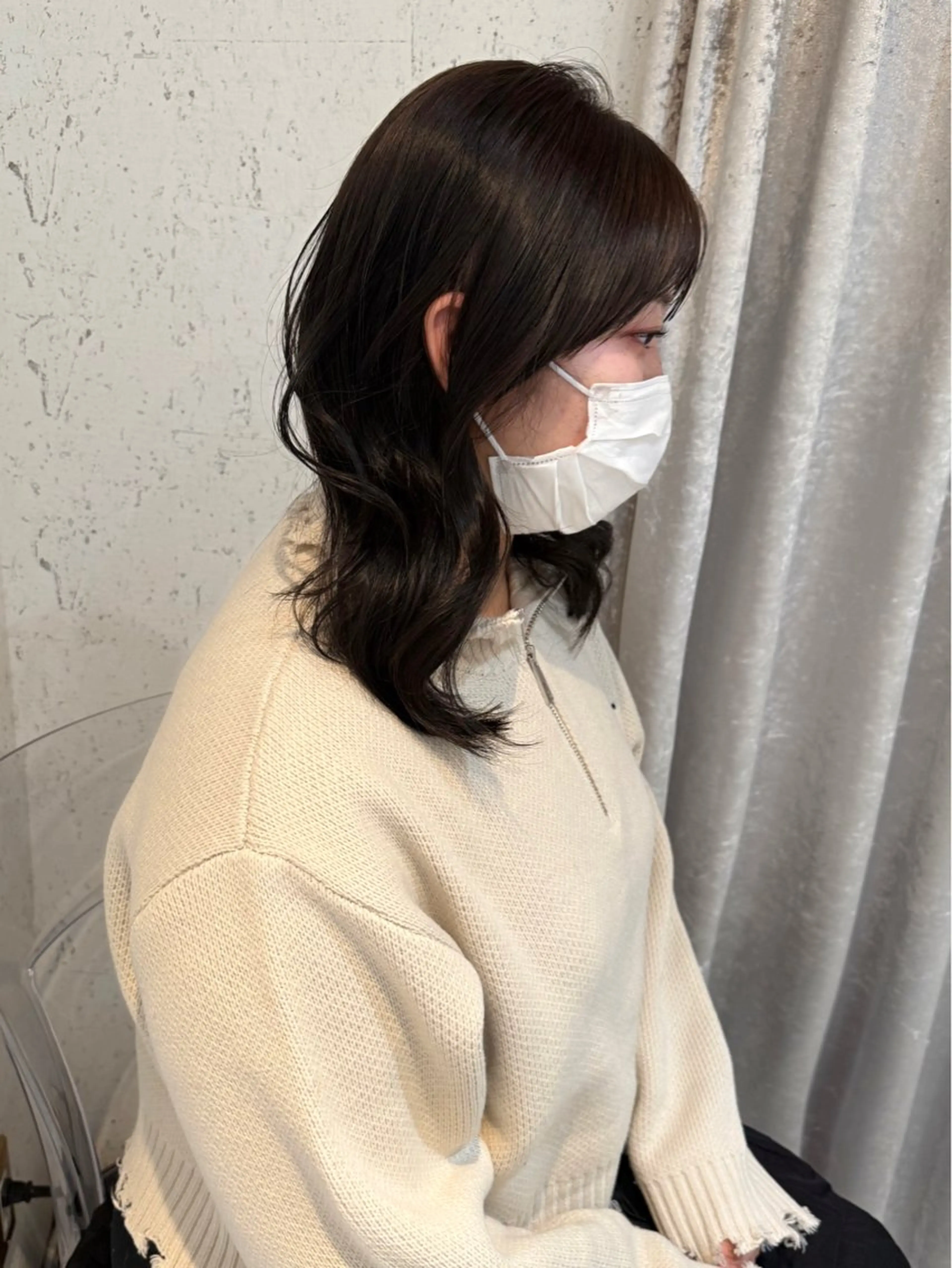 ミディアム カラー 似合わせカット カット ヘアカラー トリートメント mai / linoah˚✧のヘアスタイル