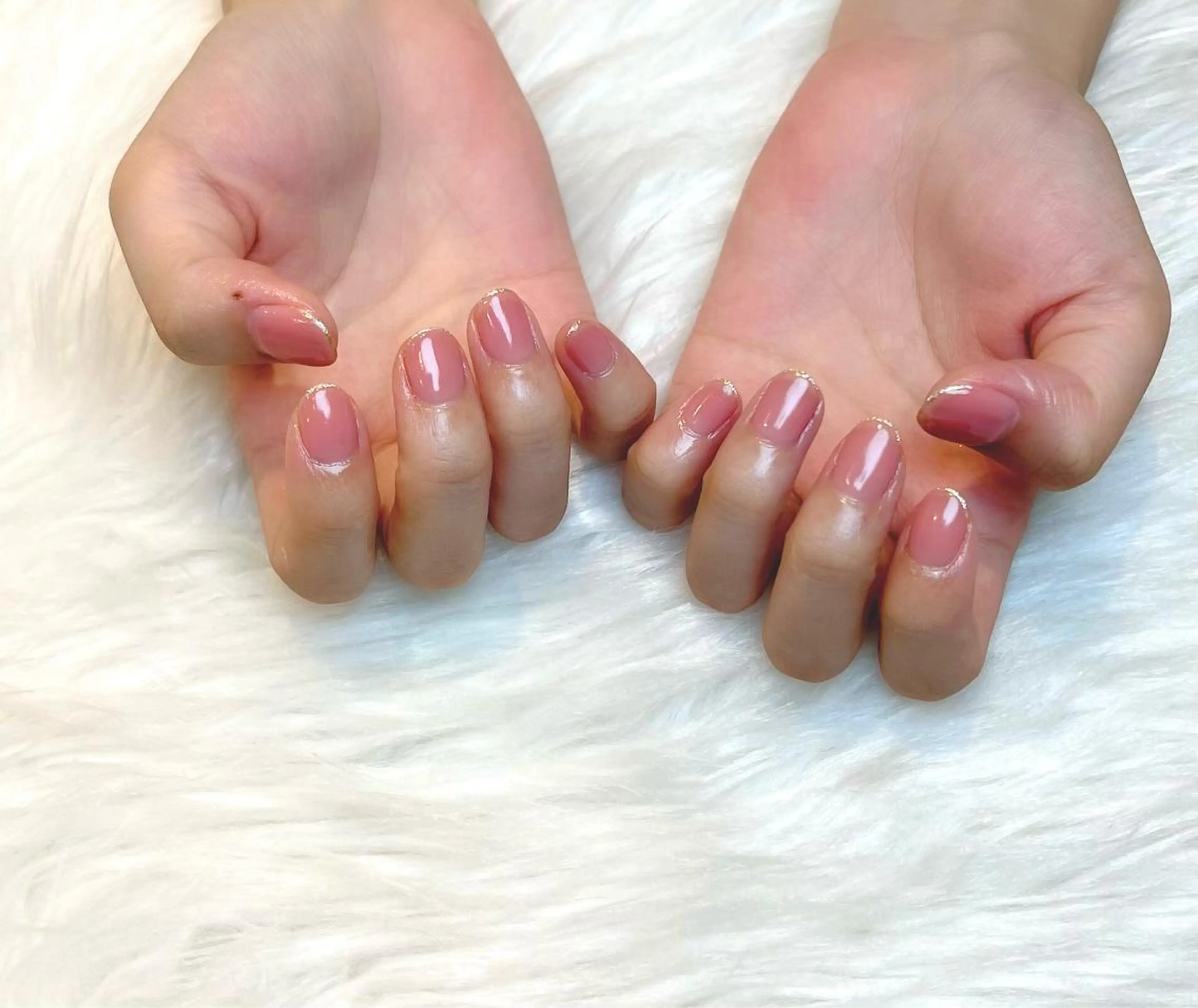 ネイル ラメ(グリッター) ワンカラーネイル ハンドネイル Lino+ ネイル&よもぎ蒸しのネイルデザイン