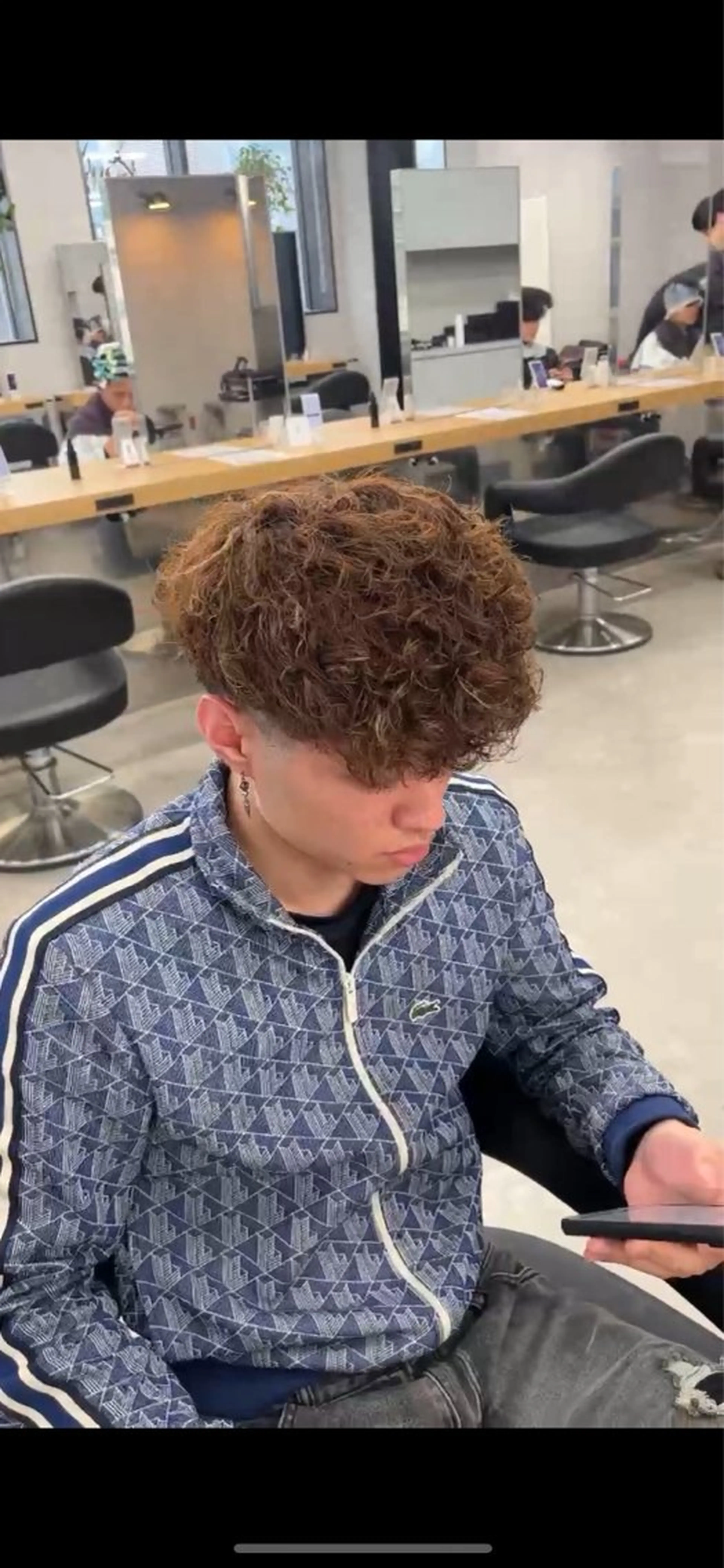 パーマ メンズ スペインカール 波巻き/サーフカール 🌊吉野裕稀のヘアスタイル