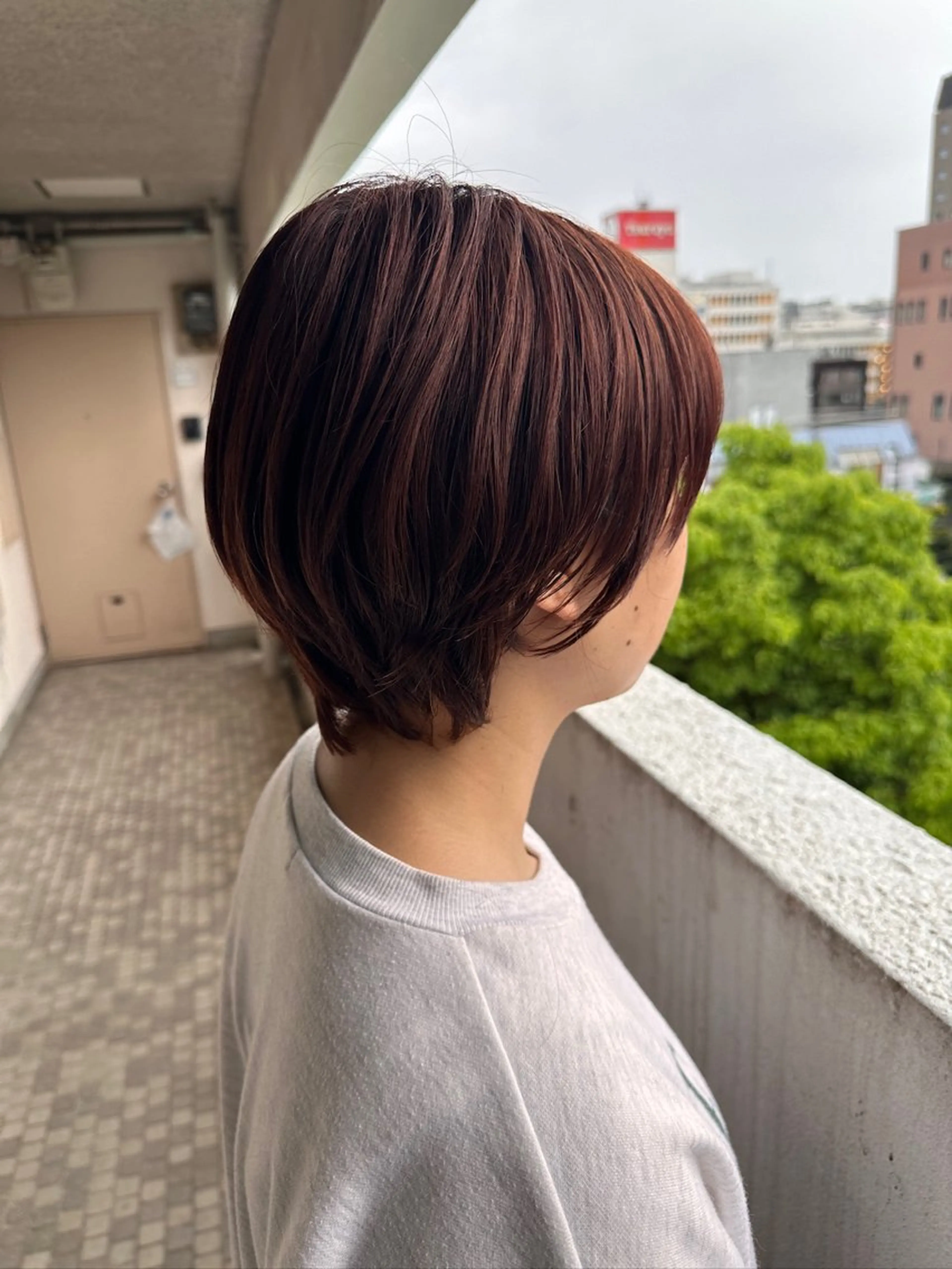 ショート カラー 仲村 真里奈のヘアスタイル