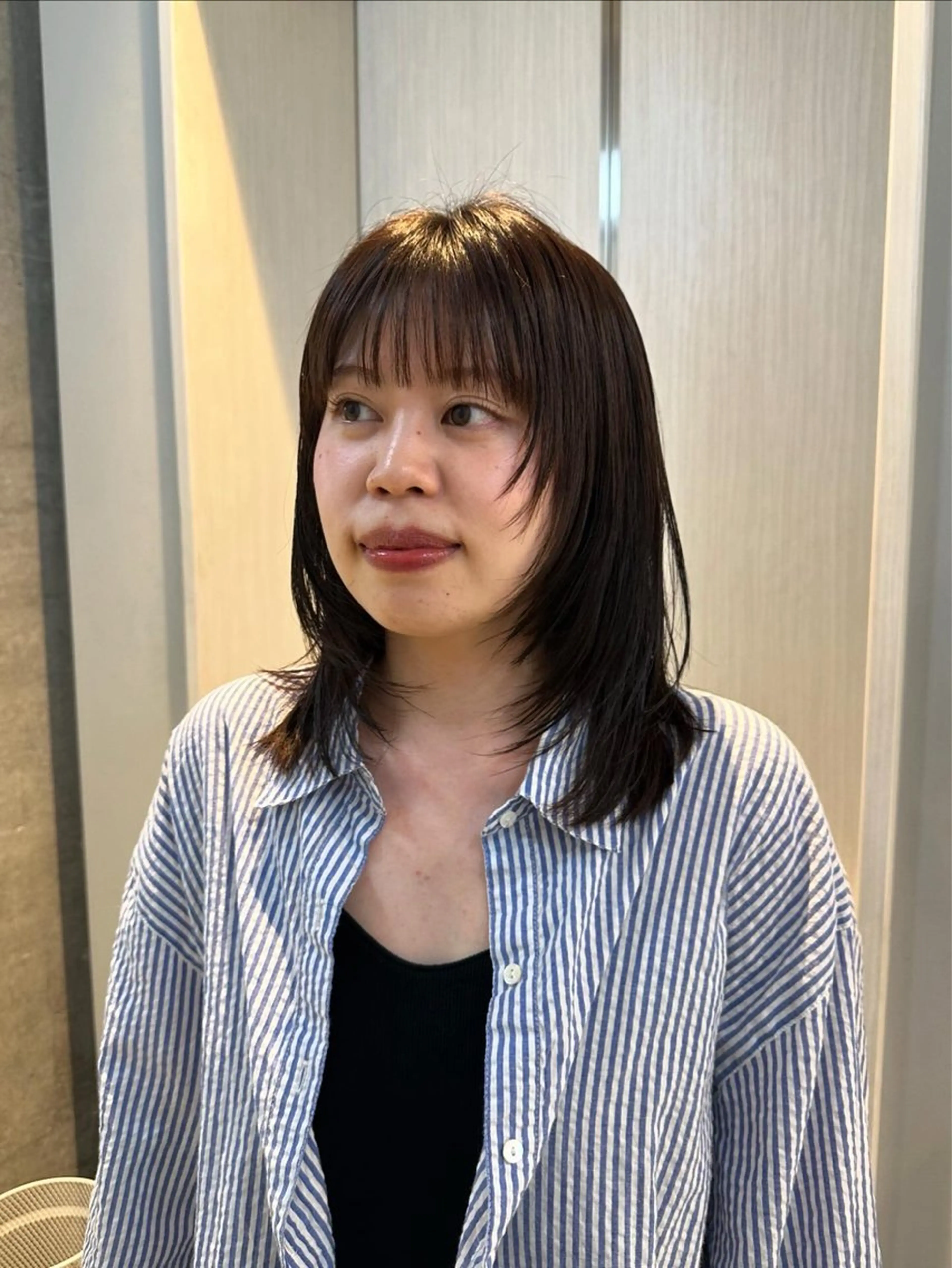 ミディアム さとう あやかのヘアスタイル