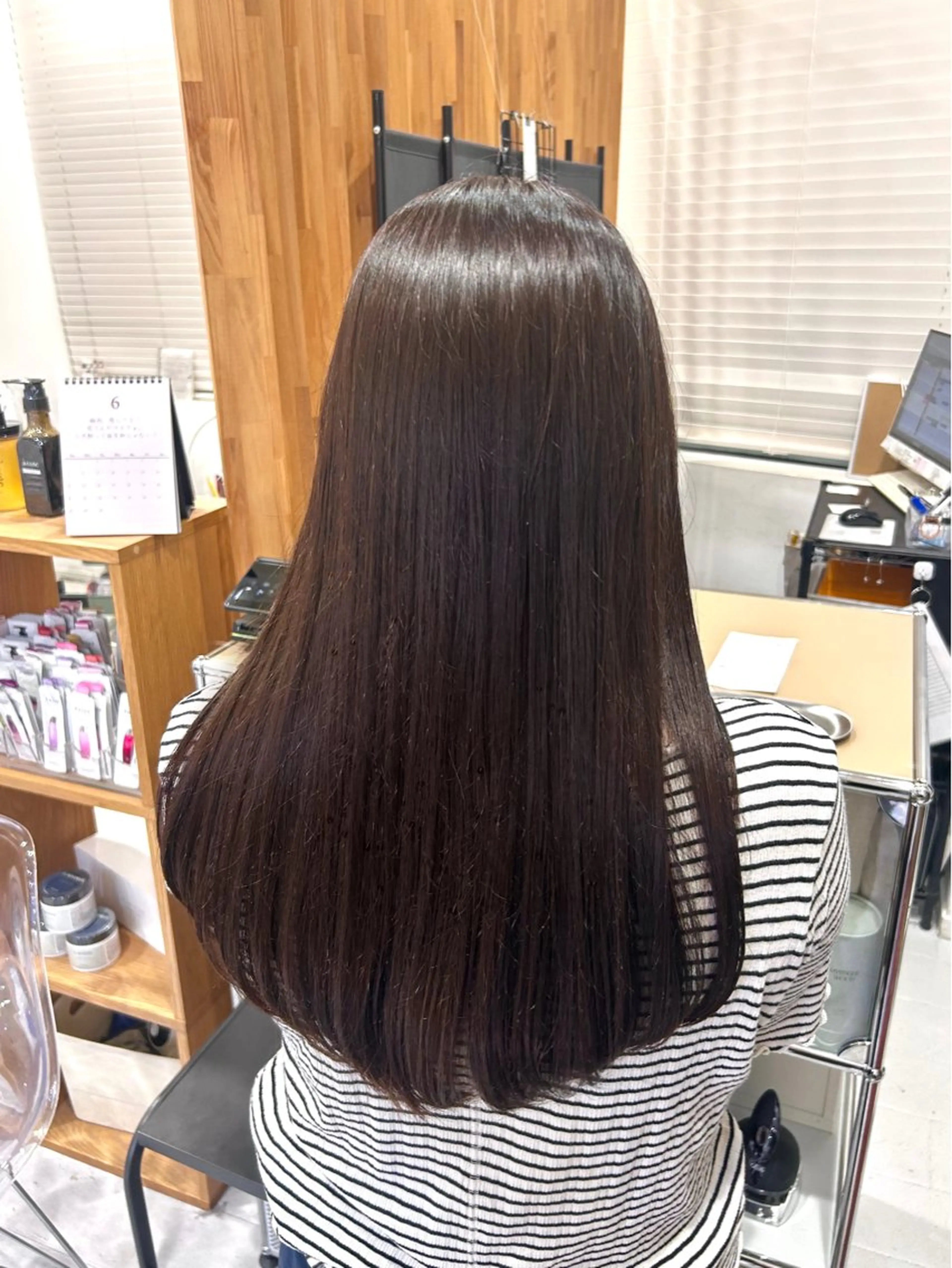 ロング カット ヘアカラー トリートメント 韓国ヘア ‎⟡.·KANA🐥のヘアスタイル