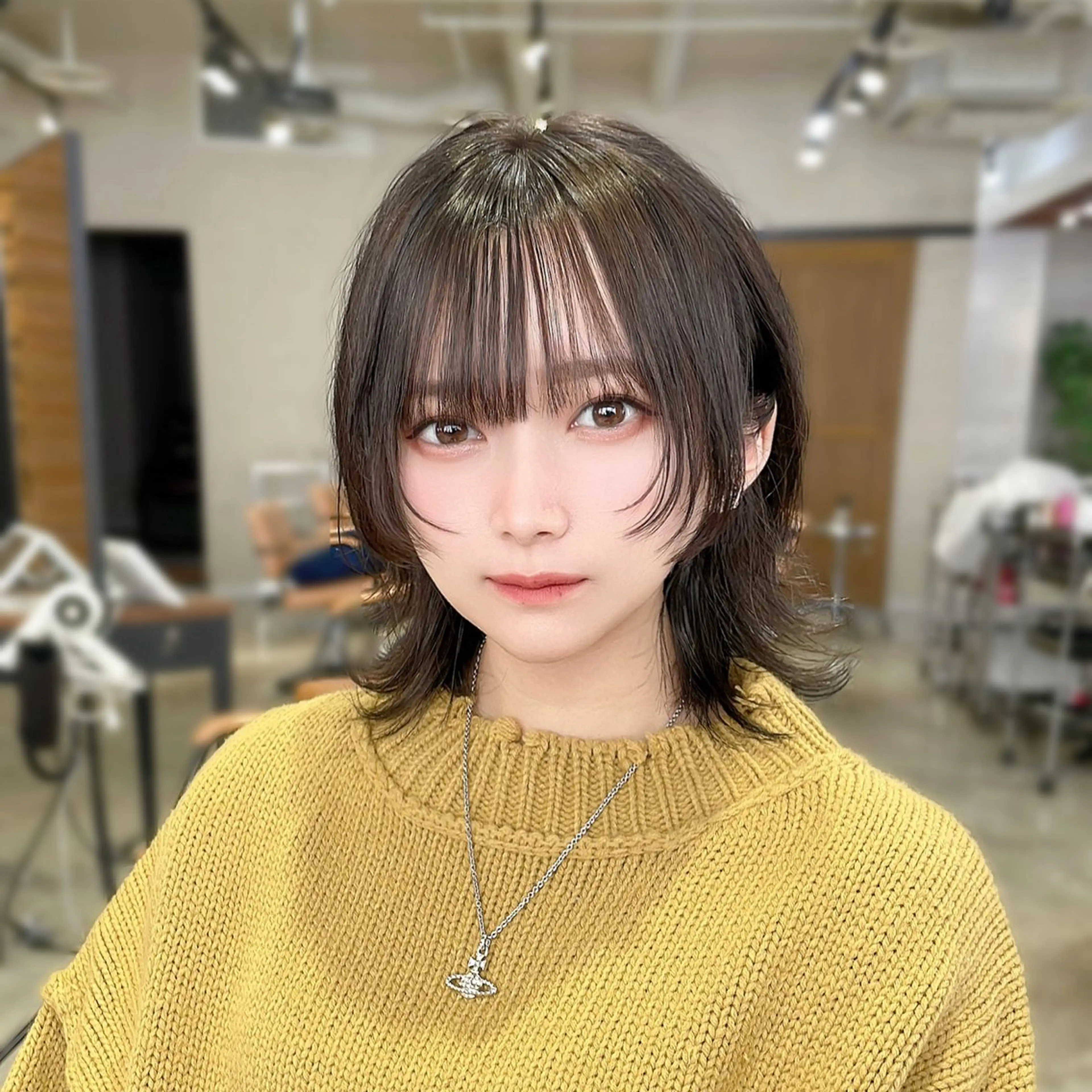 ミディアム ウルフカット カット ガレリアエレガンテ栄店所属・ウルフカット/ ハッシュカット/山路のヘアスタイル