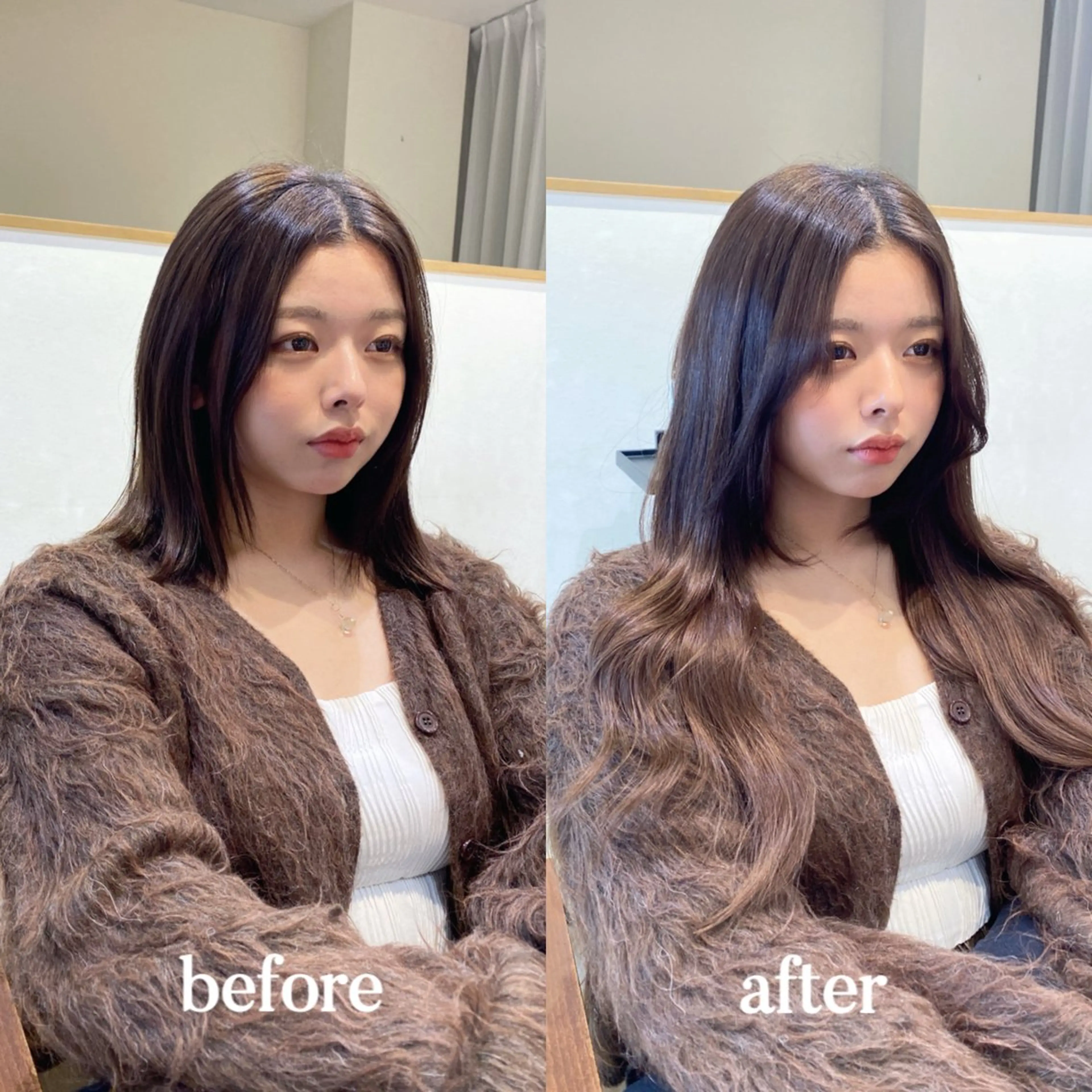 エクステ 𝐲𝐮𝐮𝐦𝐢 エクステ/ 艶カラーのヘアスタイル