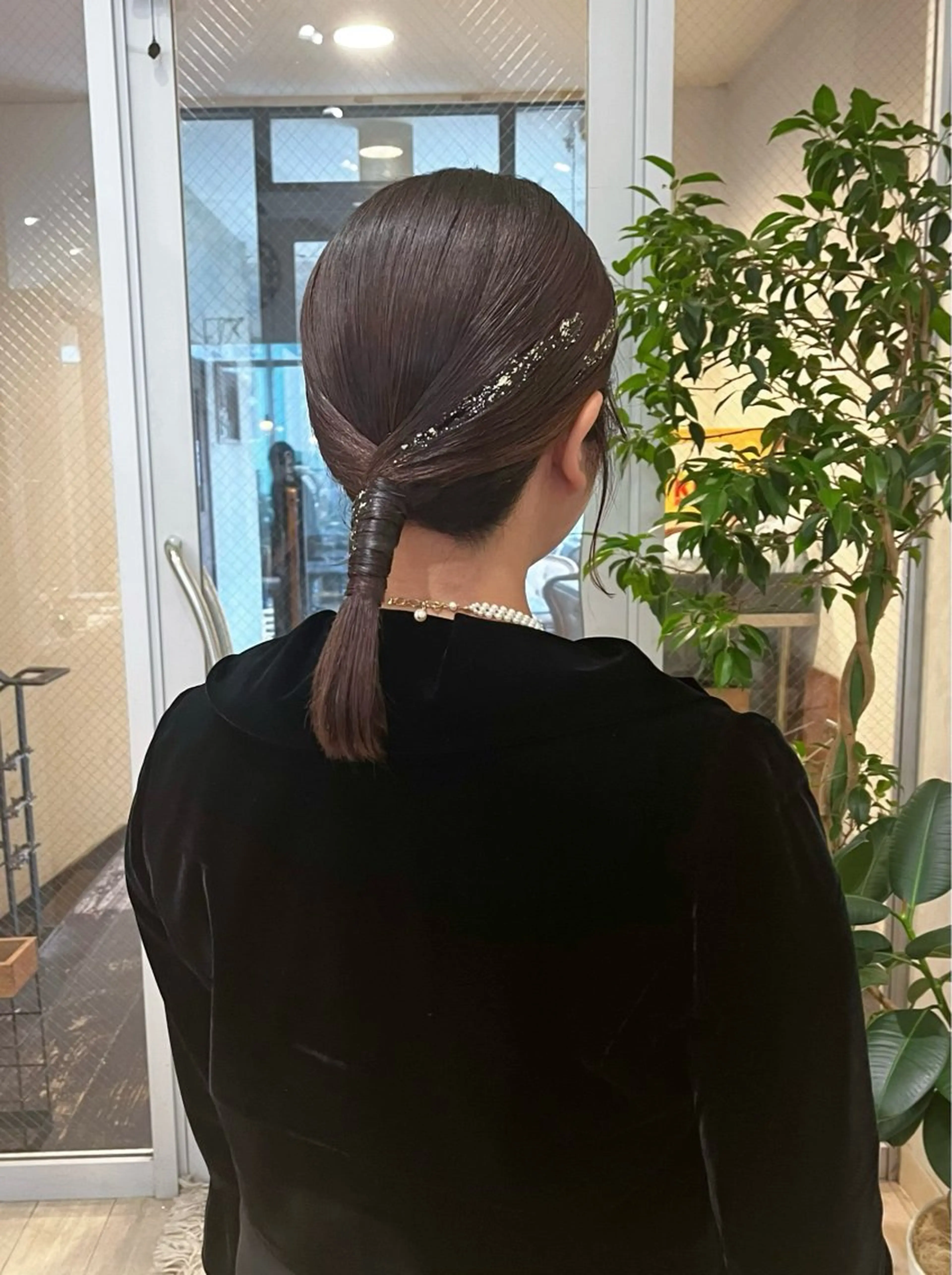 ミディアム カラー ヘアアレンジ ヘアセット nakahara madokaのヘアスタイル