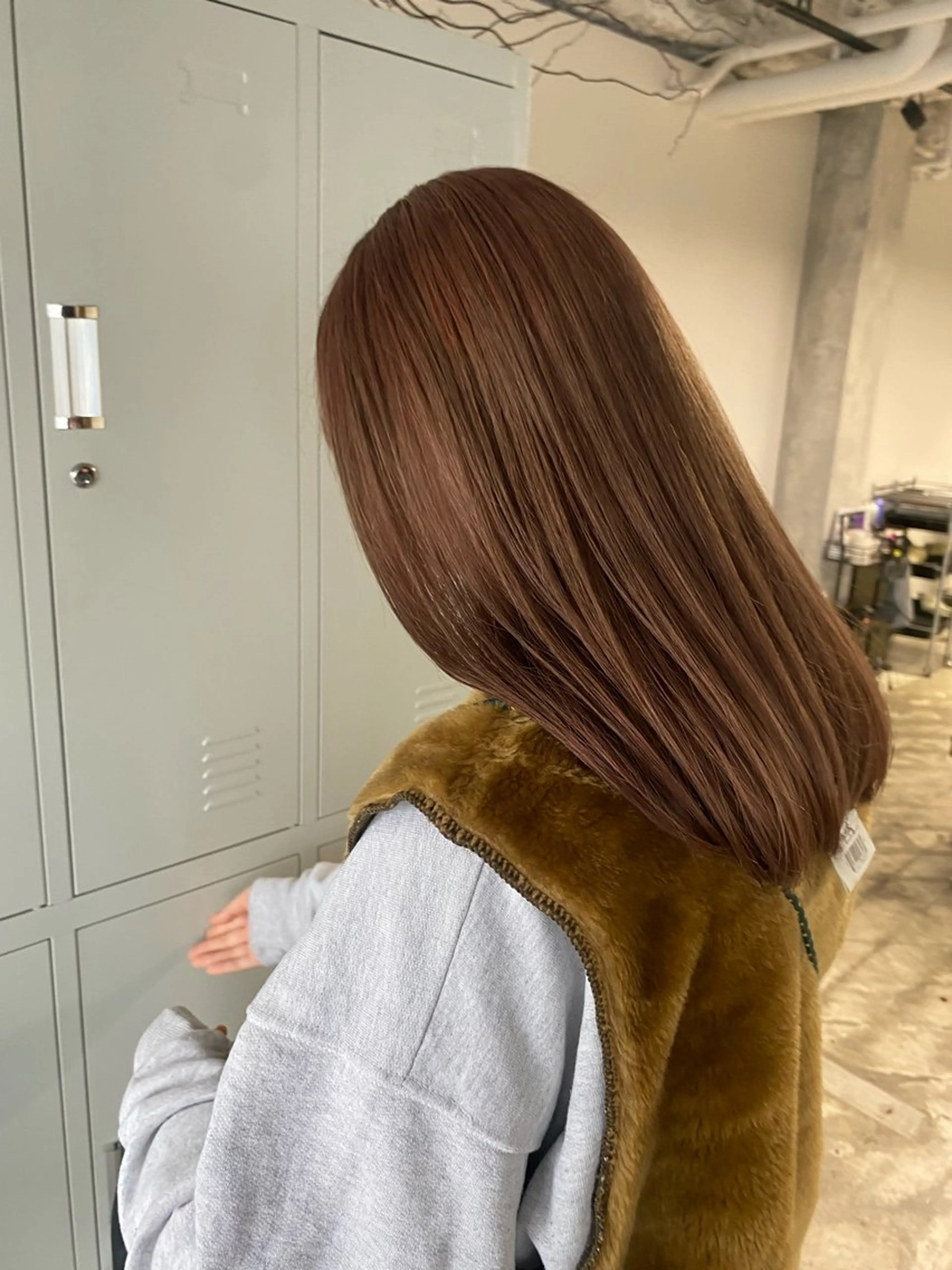 ロング カラー 山本 彩美香のヘアスタイル