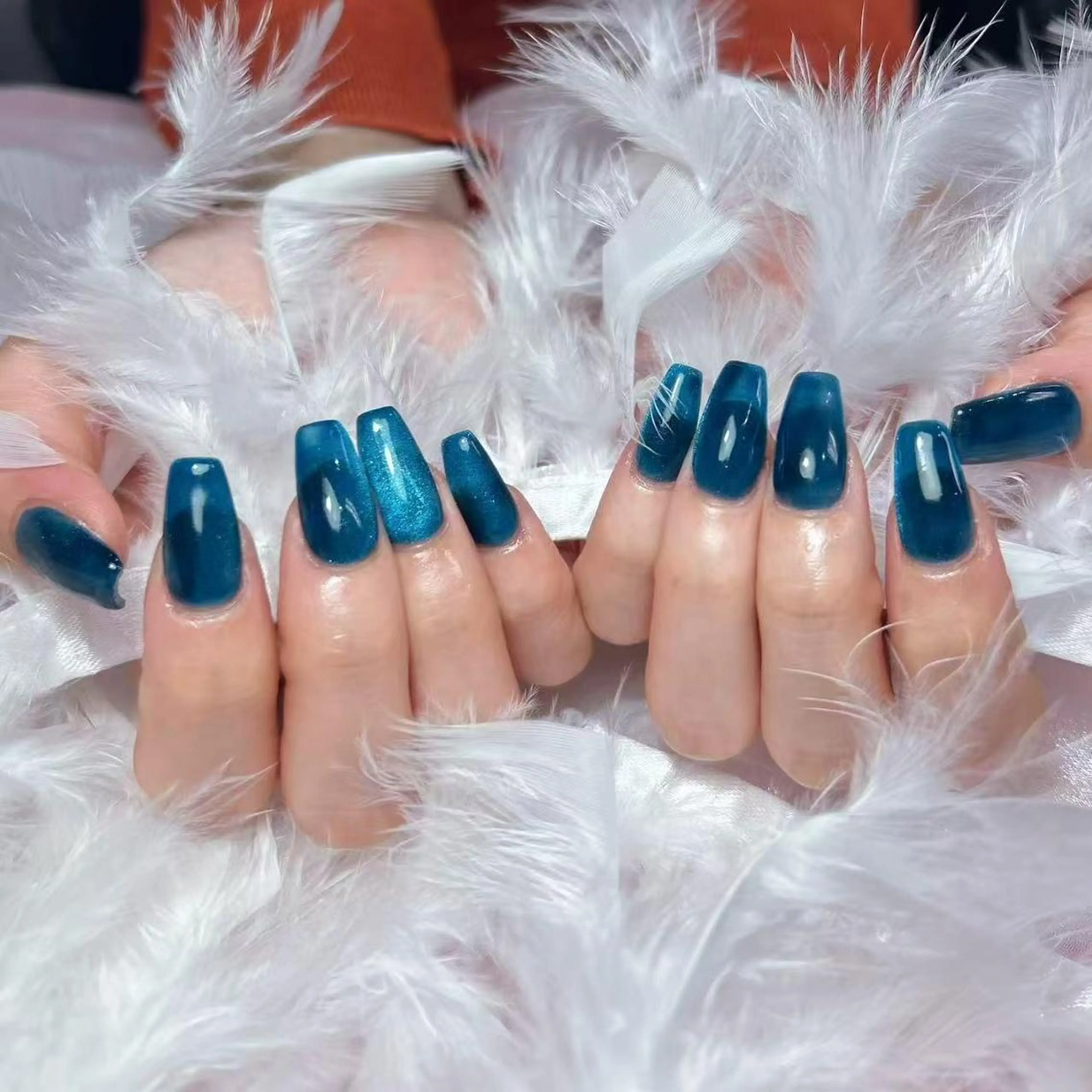 ネイル アートネイル オーロラネイル ガーリー キラキラネイル マグネットネイル ハンドネイル ハンドケア Plenty 🚢のネイルデザイン