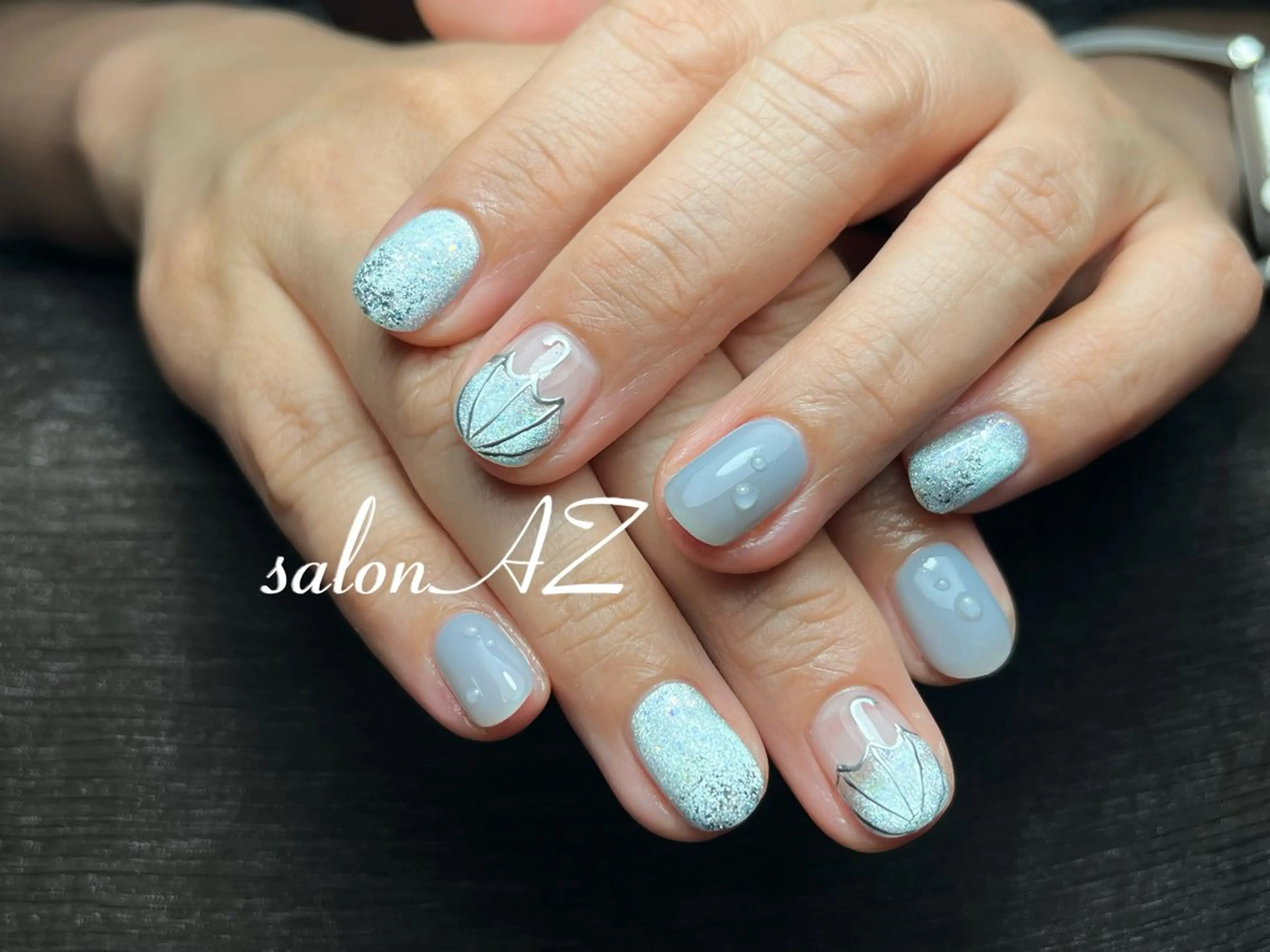 ネイル アートネイル 長さ出し フットネイル フレンチネイル ジェルネイル ハンドネイル salon AZのネイルデザイン