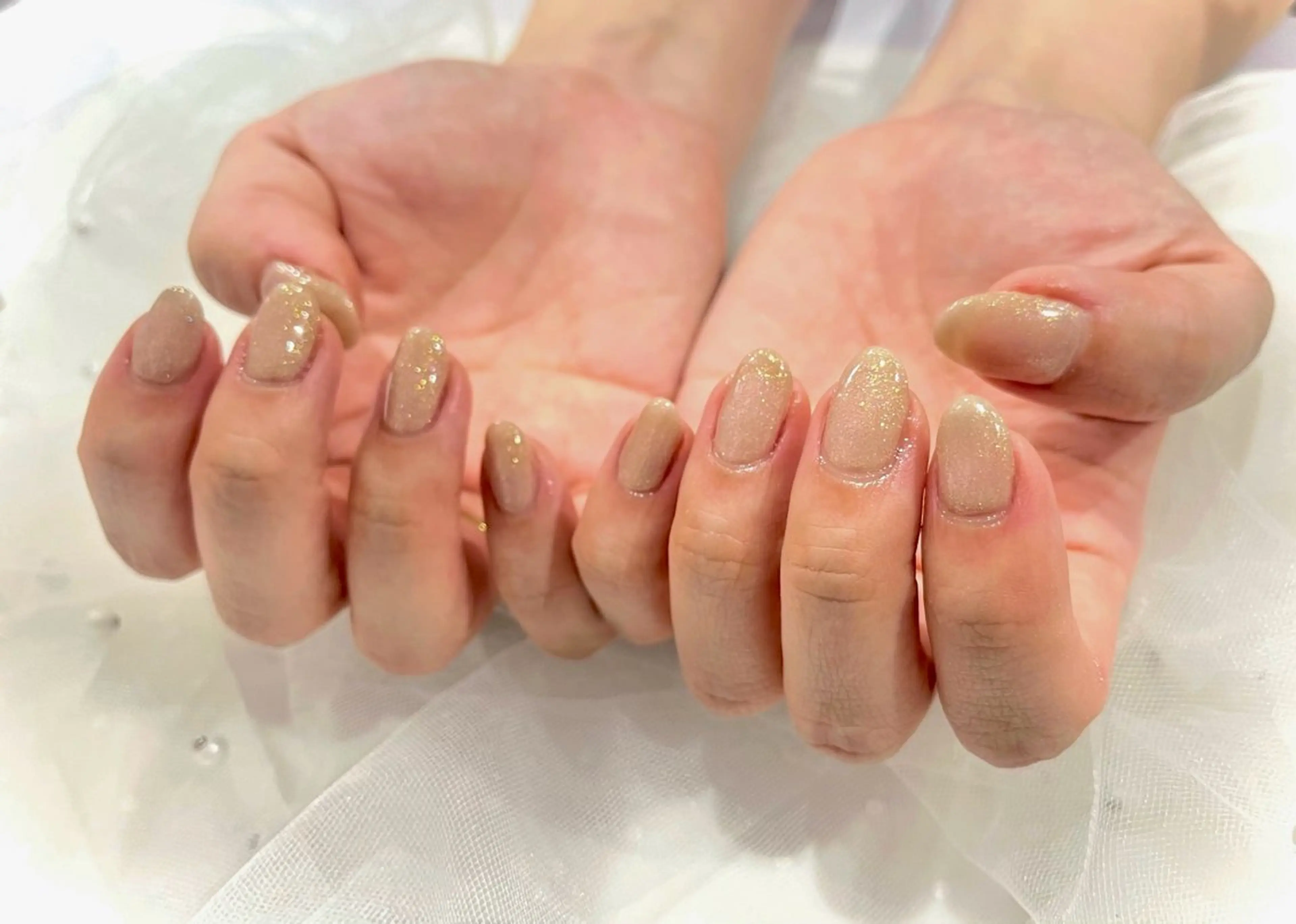 ネイル ラメ(グリッター) ハンドネイル Nail salon Cielel⟡Ayaのネイルデザイン