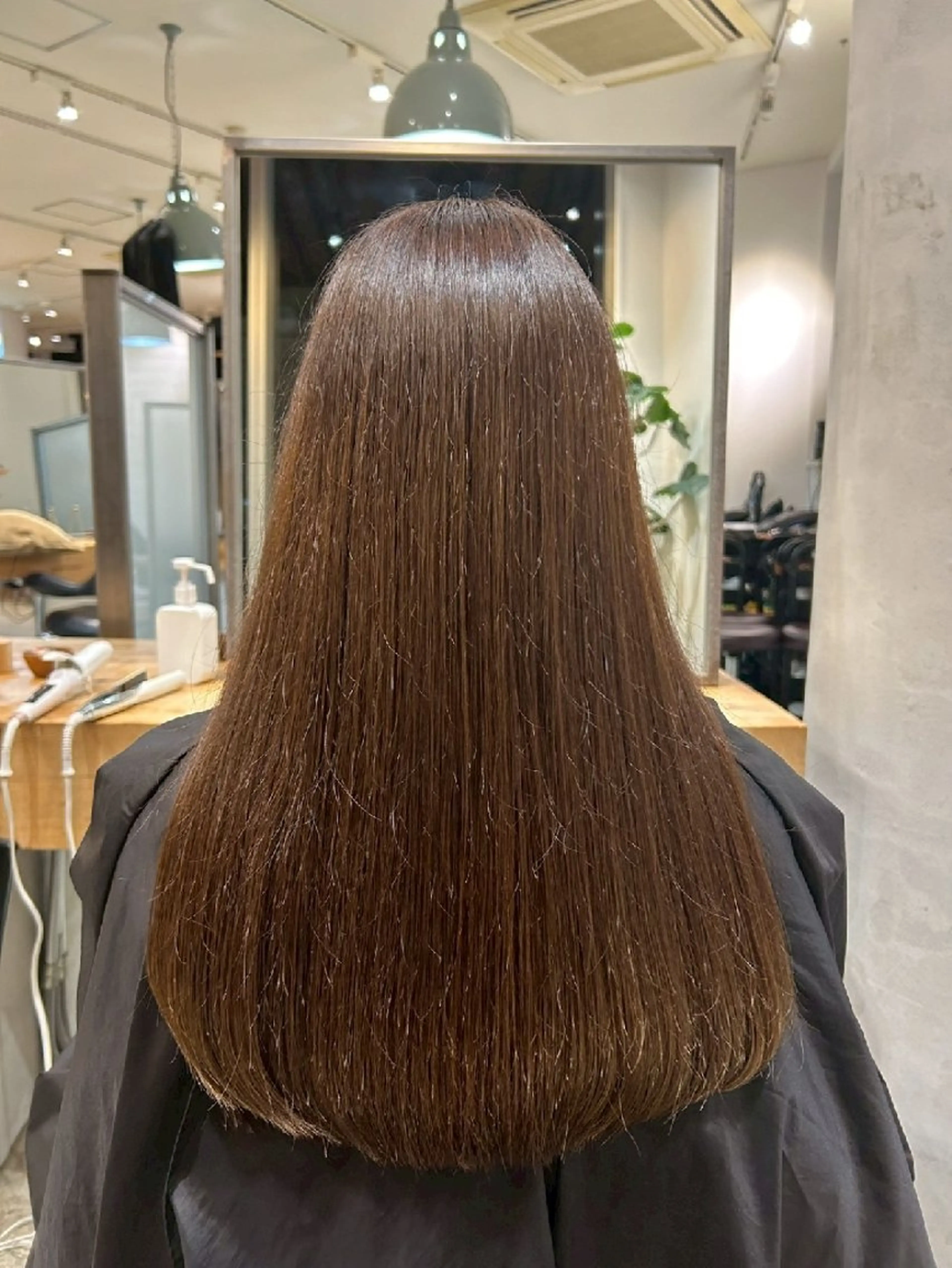 カラー ヘアカラー トリートメント 縮毛矯正💕艶カラー 金川萌萌のヘアスタイル