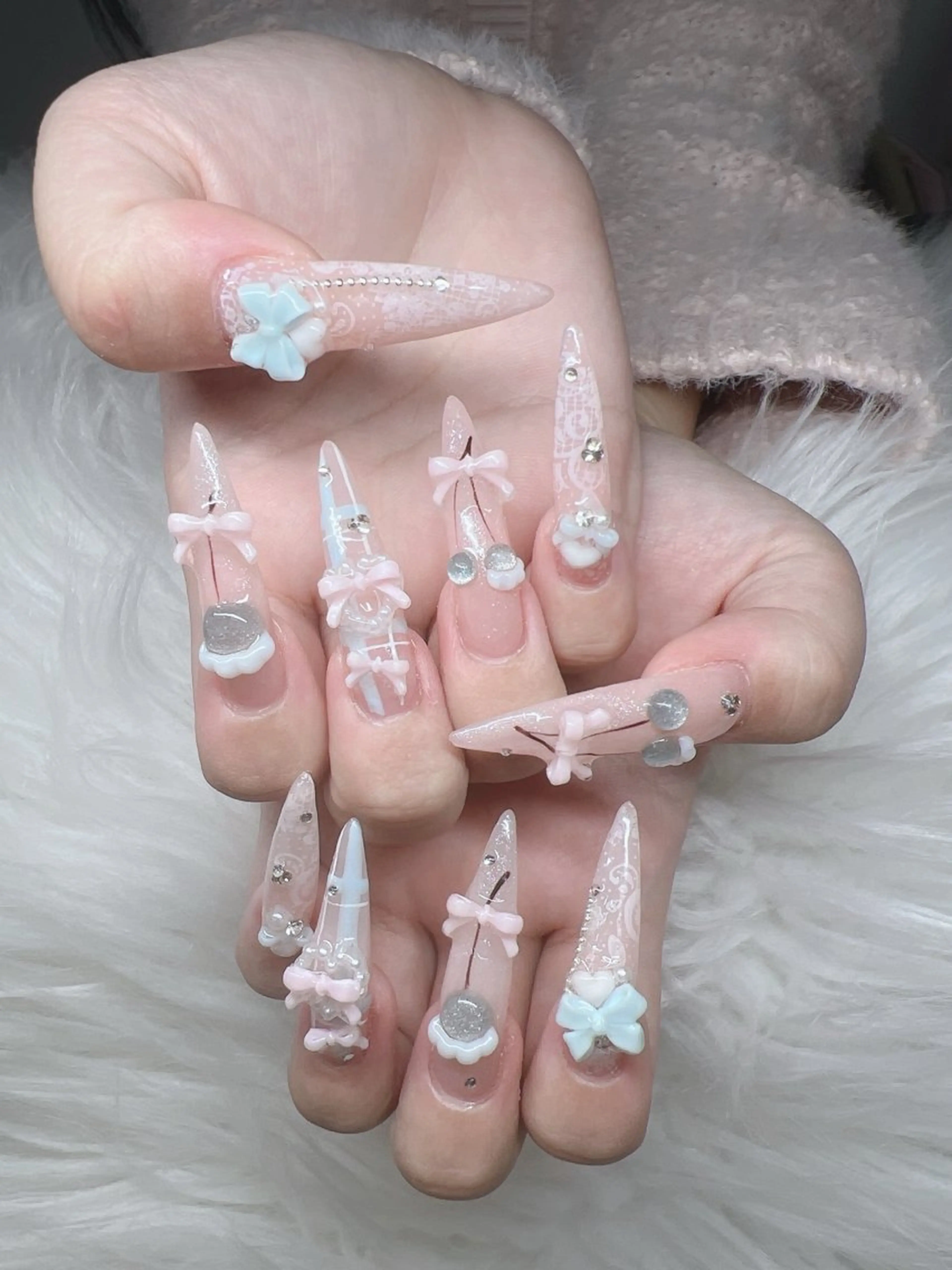 ネイル ハンドネイル Lee Nails チップ長さだし専門店のネイルデザイン