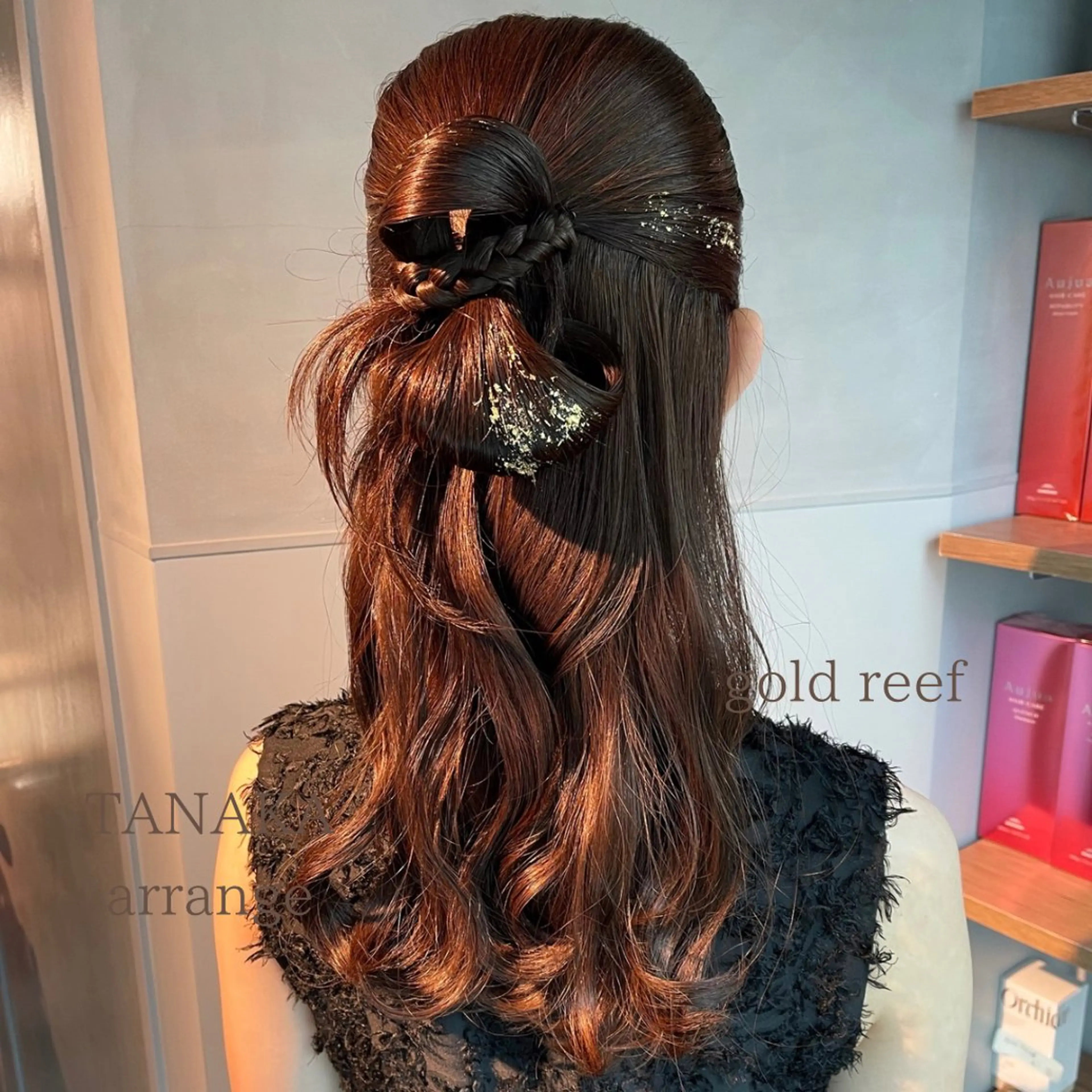 ヘアアレンジ ポニーテール 結婚式・ブライダル 卒業式のヘアスタイル ヘアセット charm《銀座》 ヘアセット/縮毛矯正のヘアスタイル