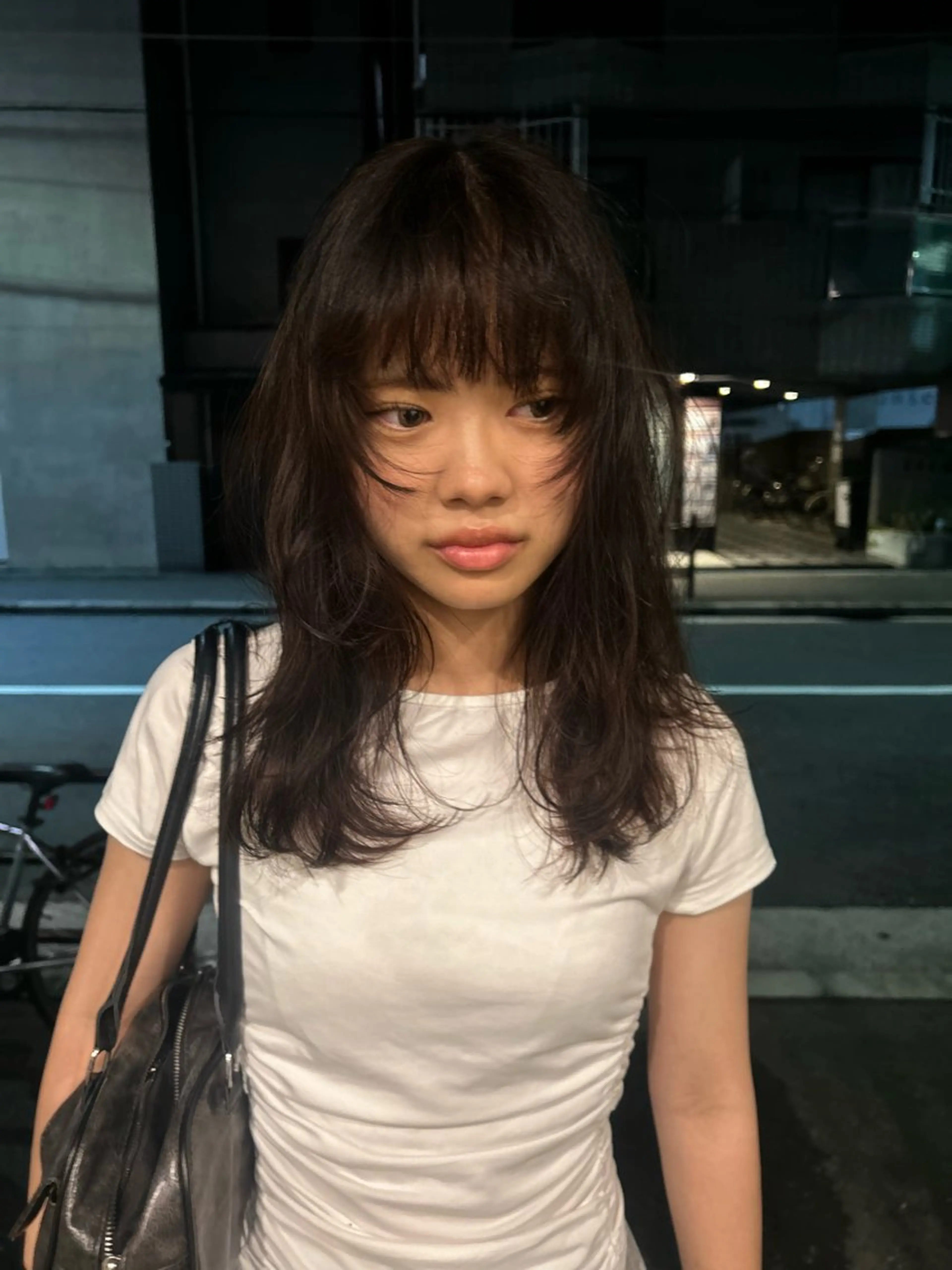 セミロング レイヤーカット 心斎橋/レイヤー/ ブリーチ/モエのヘアスタイル