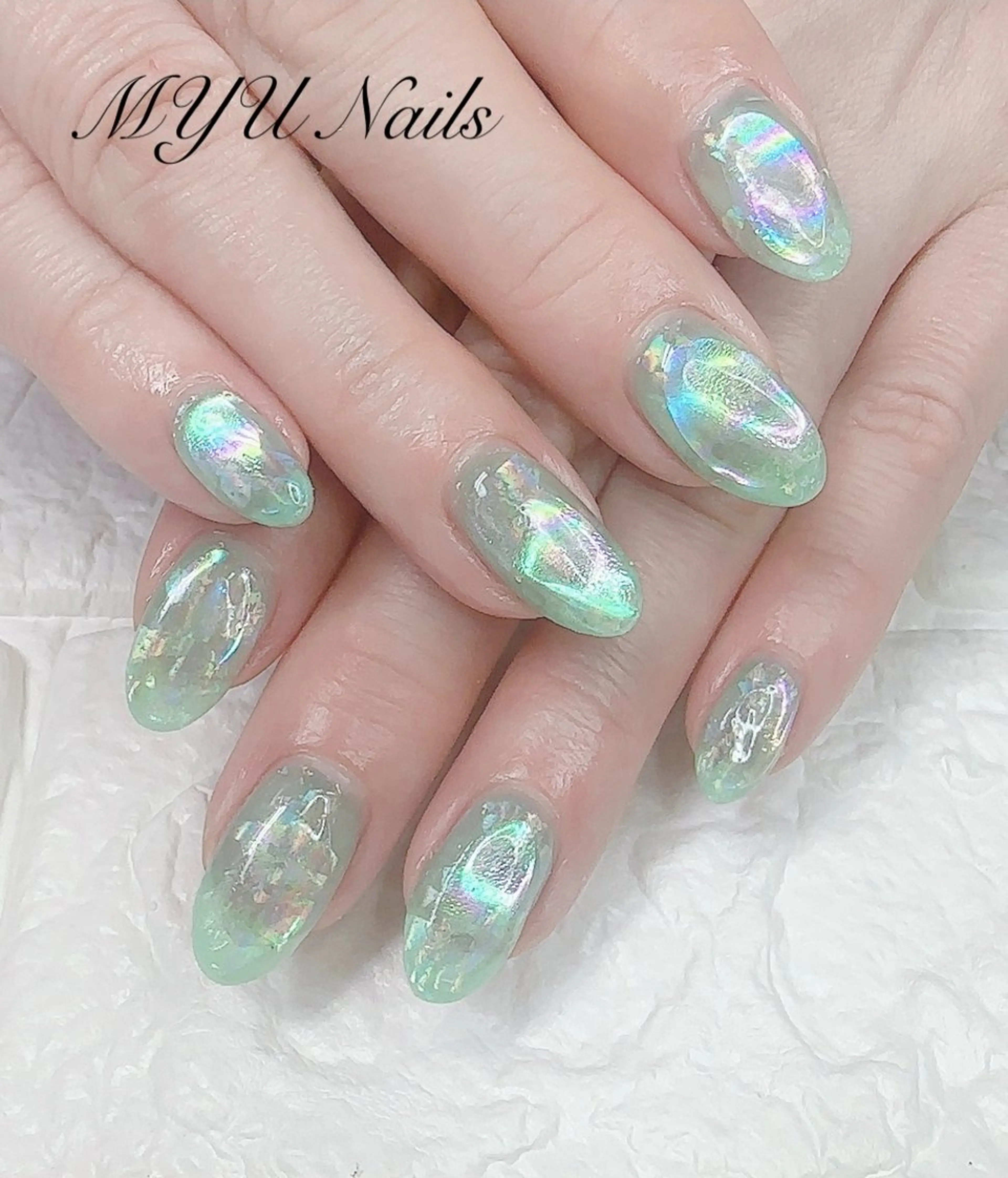 ネイル ジェルネイル 持ち込み パラジェル ハンドネイル ニュアンスネイル🌈 MYU Nailsのネイルデザイン
