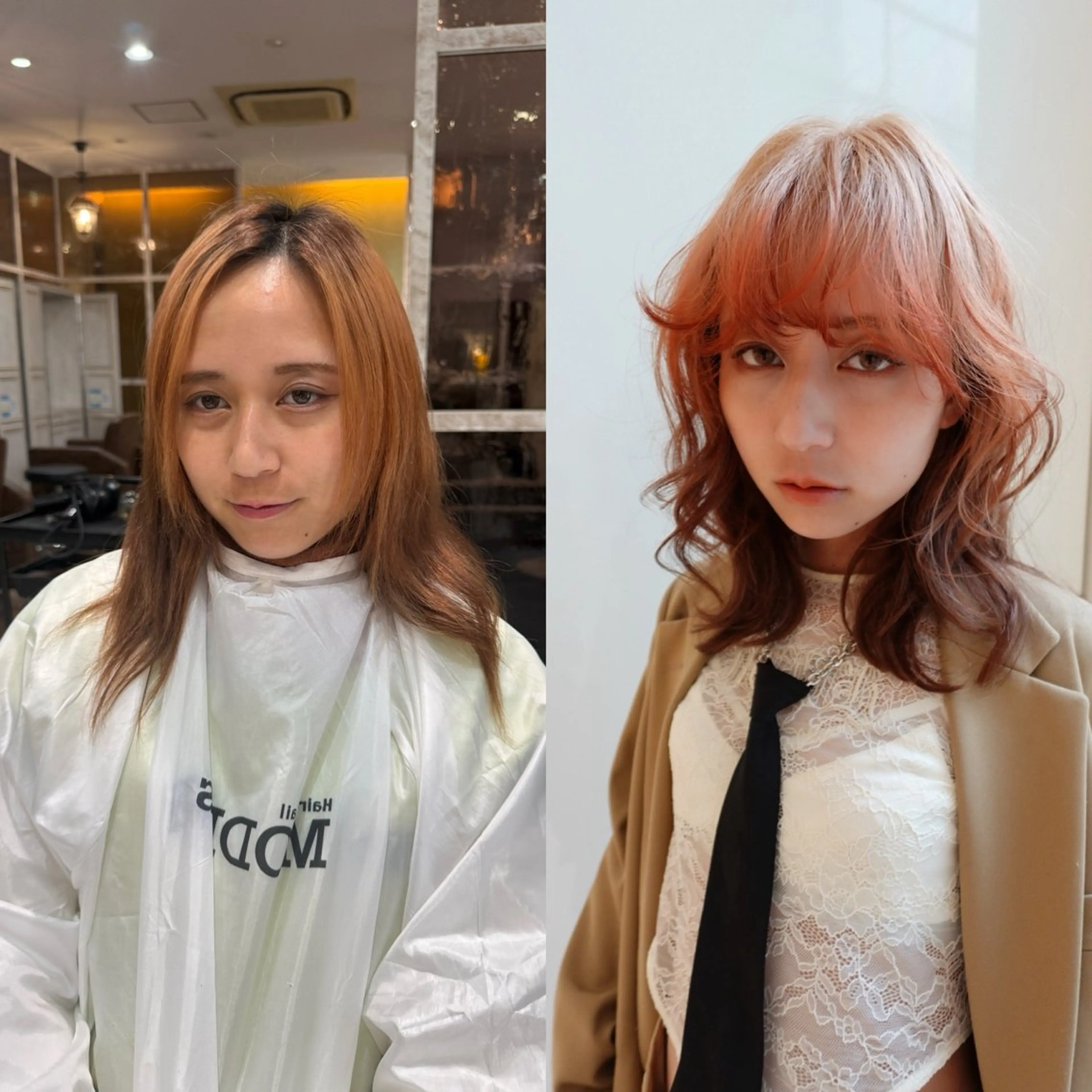 カット＋デザインカラー+骨格診断の写真