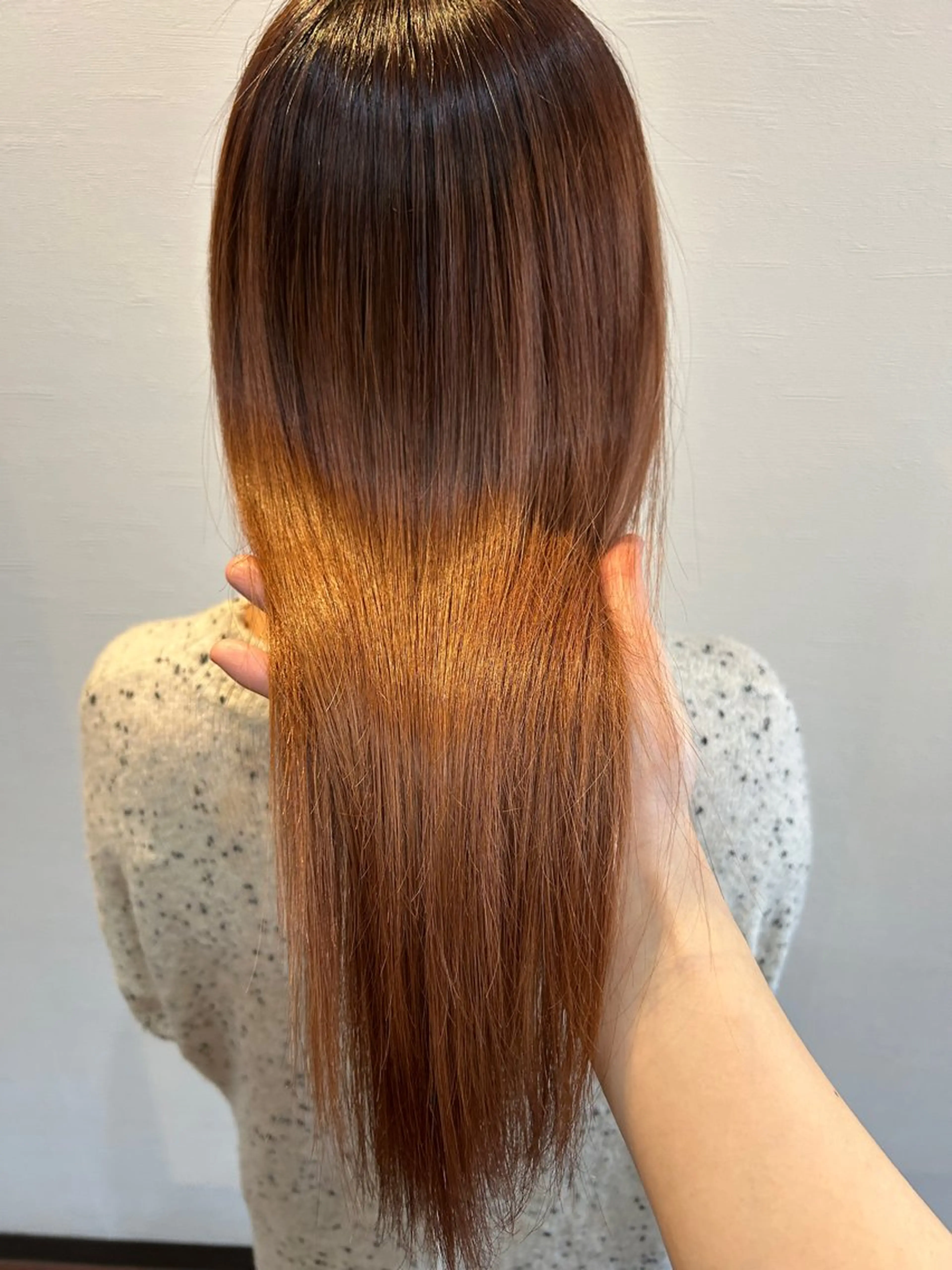 ロング カラー 髪質改善 トリートメント HairDesign Azurのヘアスタイル