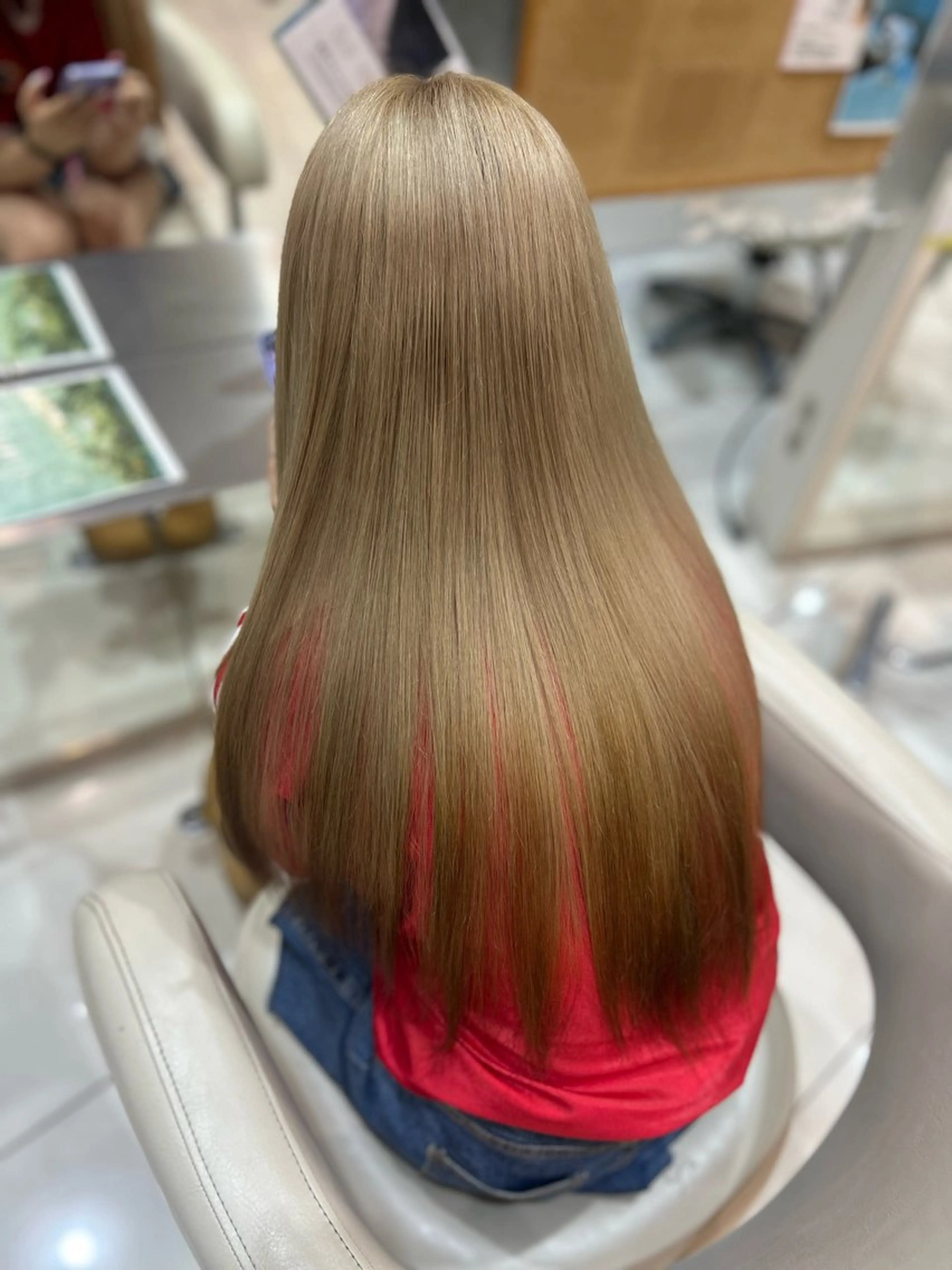 ロング カラー ベージュカラー ブラウンカラー アンフェリール原島店 韓国ヘア/ユウのヘアスタイル