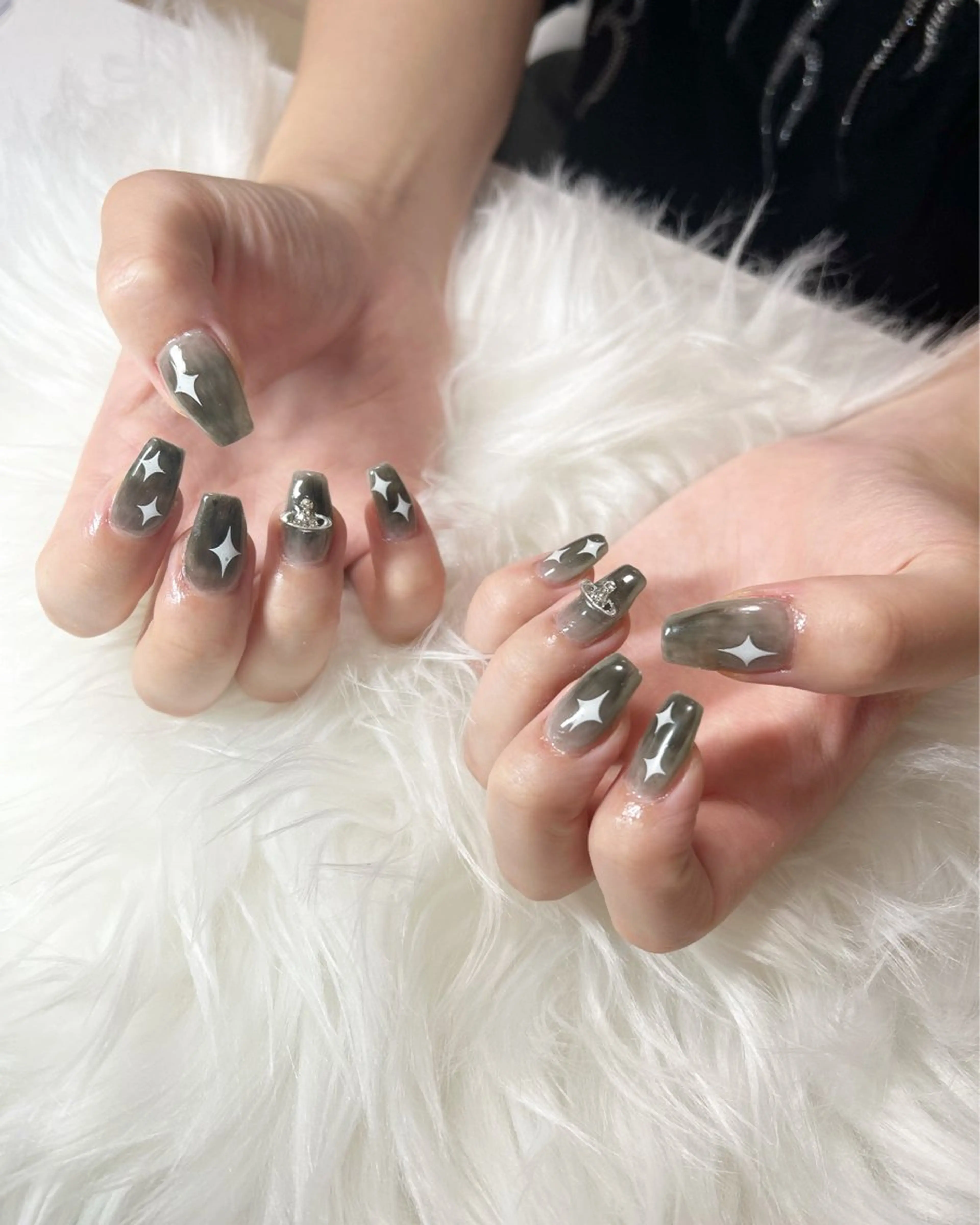 ネイル ハンドネイル 🌙🫧CHARME (RUKA)🦋🫧のネイルデザイン