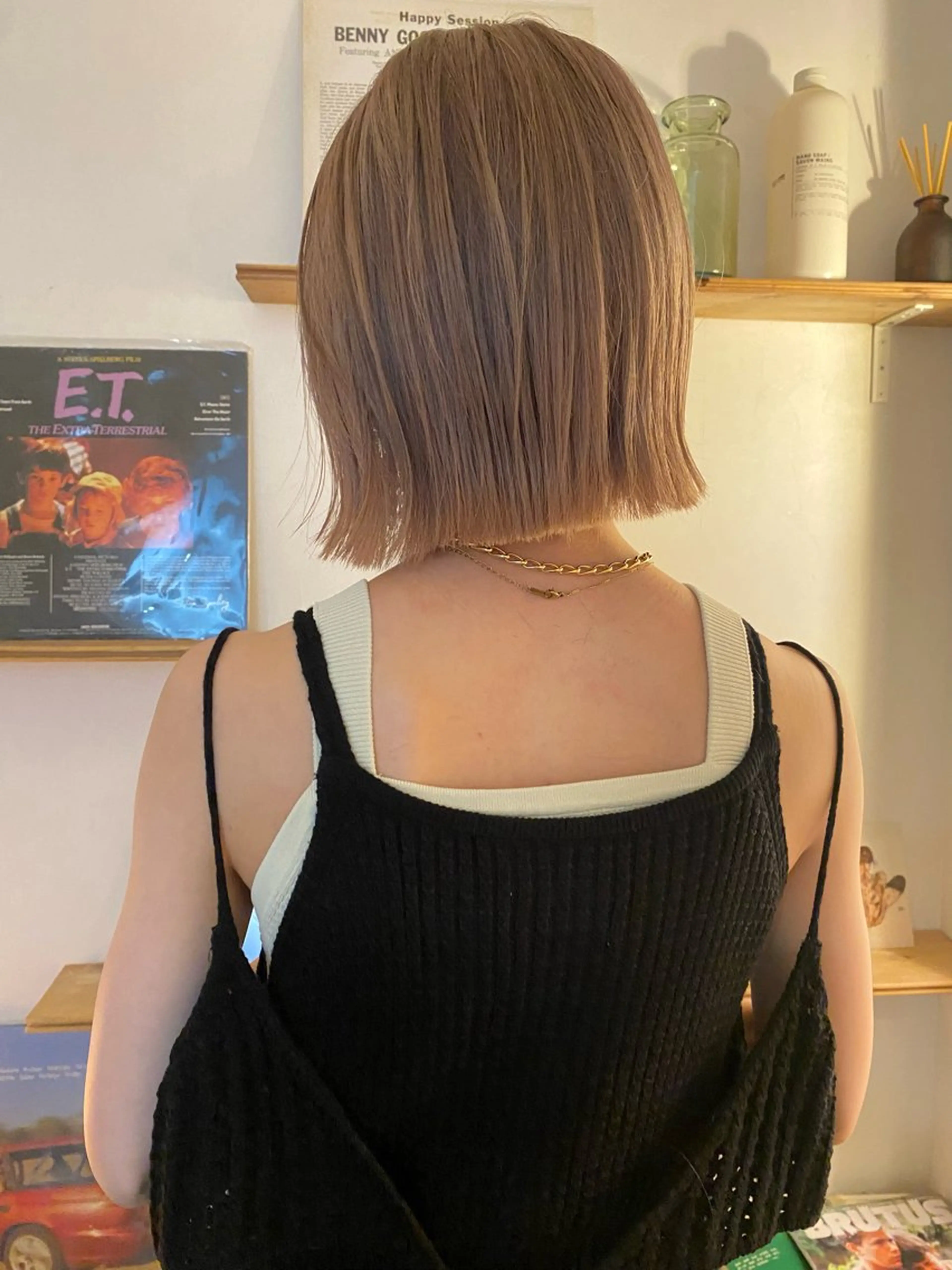 ショート カラー ベージュカラー ミルクティーベージュ カット ヘアカラー トリートメント 森貴裕/ベージュ/ パーマ/オリーブのヘアスタイル