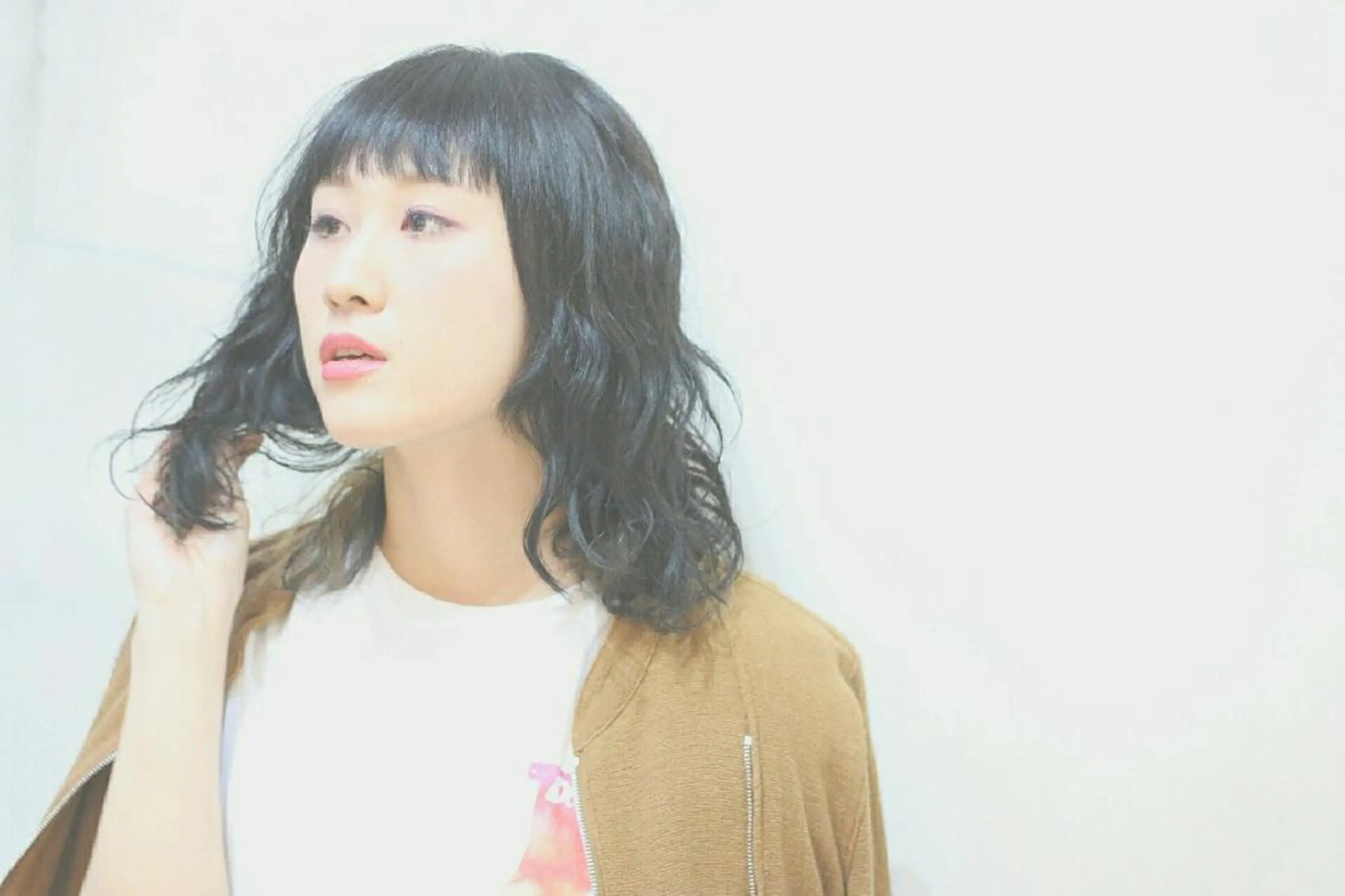 ミディアム ショート カラー インナーカラー ボブ 原木 康臣のヘアスタイル