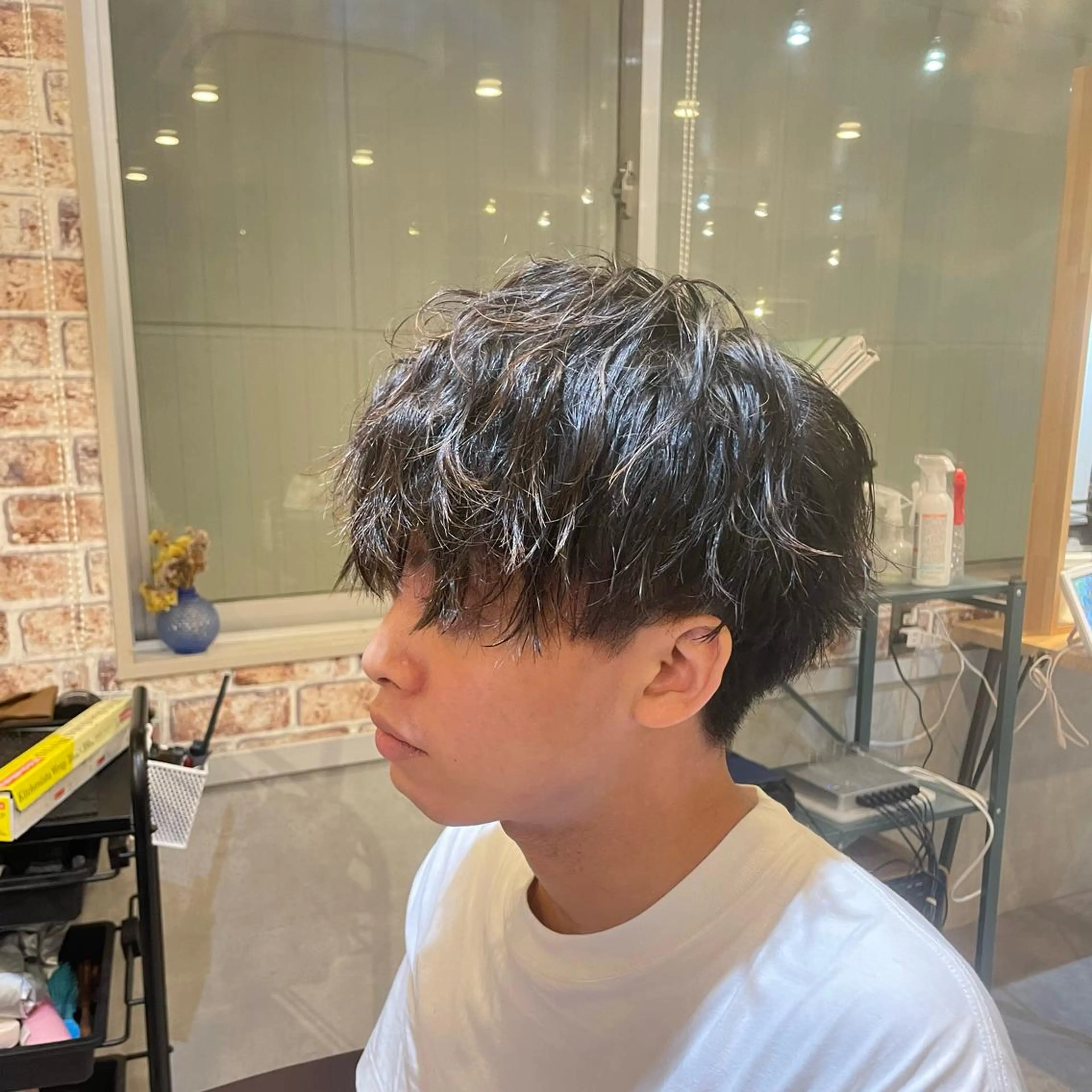 ショート カット パーマ トリートメント メンズ 特化・川田のヘアスタイル