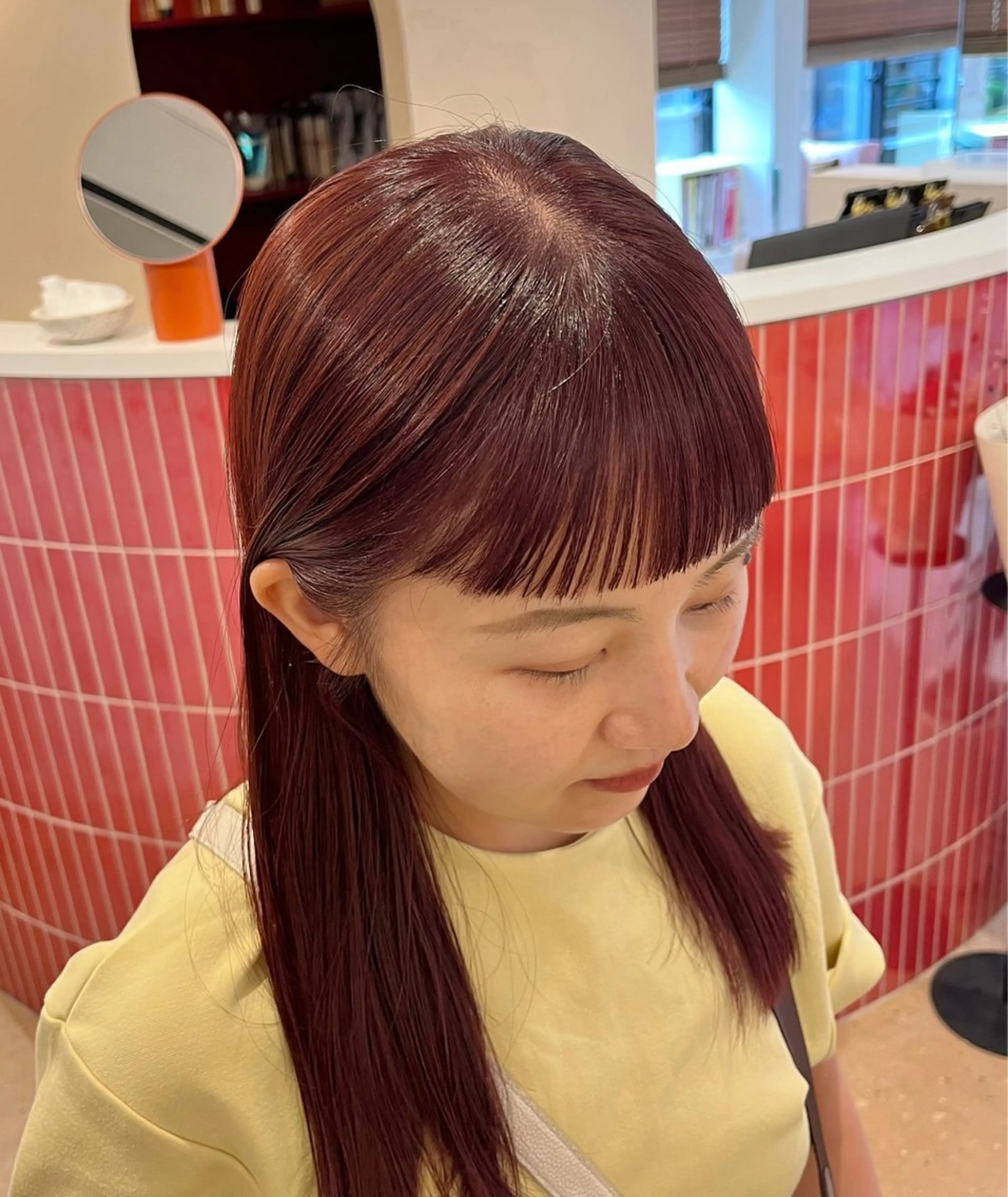 ミディアム カット ヘアカラー パーマ 縮毛矯正 トリートメント ヘッドスパ ヘアセット 🫧レイヤー/暖色 /ベージュMAI🫧のヘアスタイル