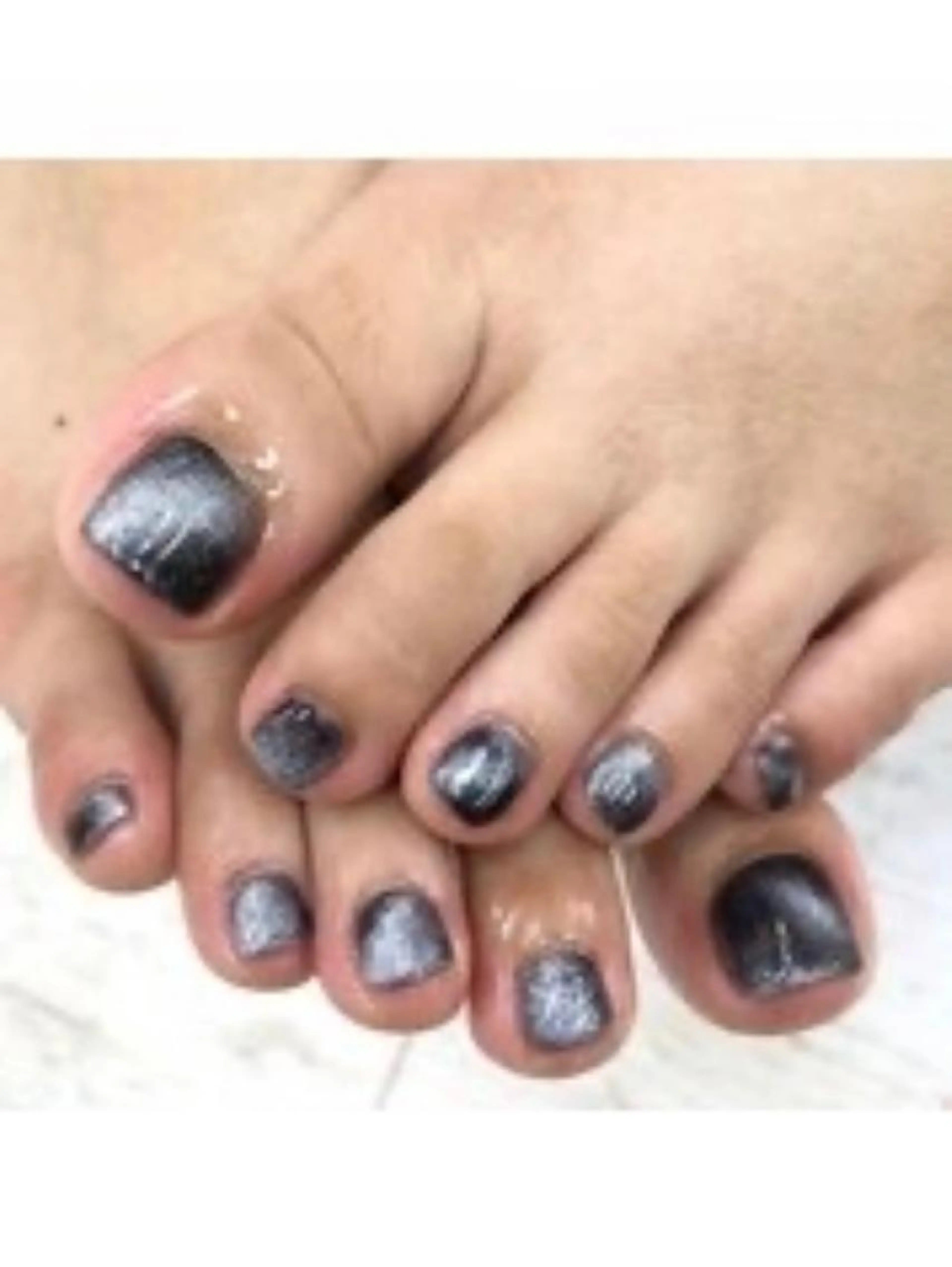 〔初回オフ無料〕大人気フットマグネットネイル🧲👣【パラジェル/バイオジェル】立川の写真