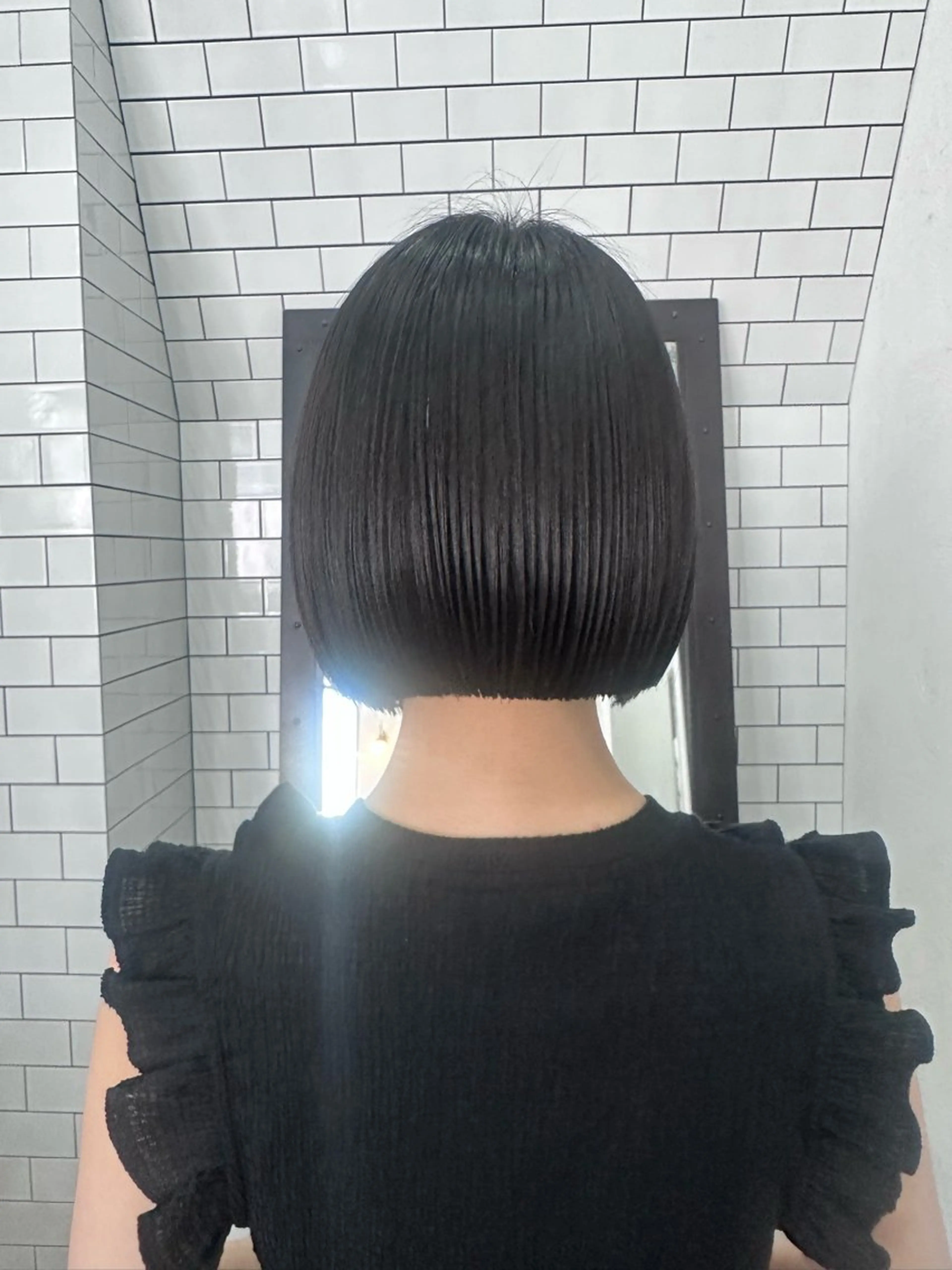 ショート カット 縮毛矯正 トリートメント 妙見 知洋のヘアスタイル