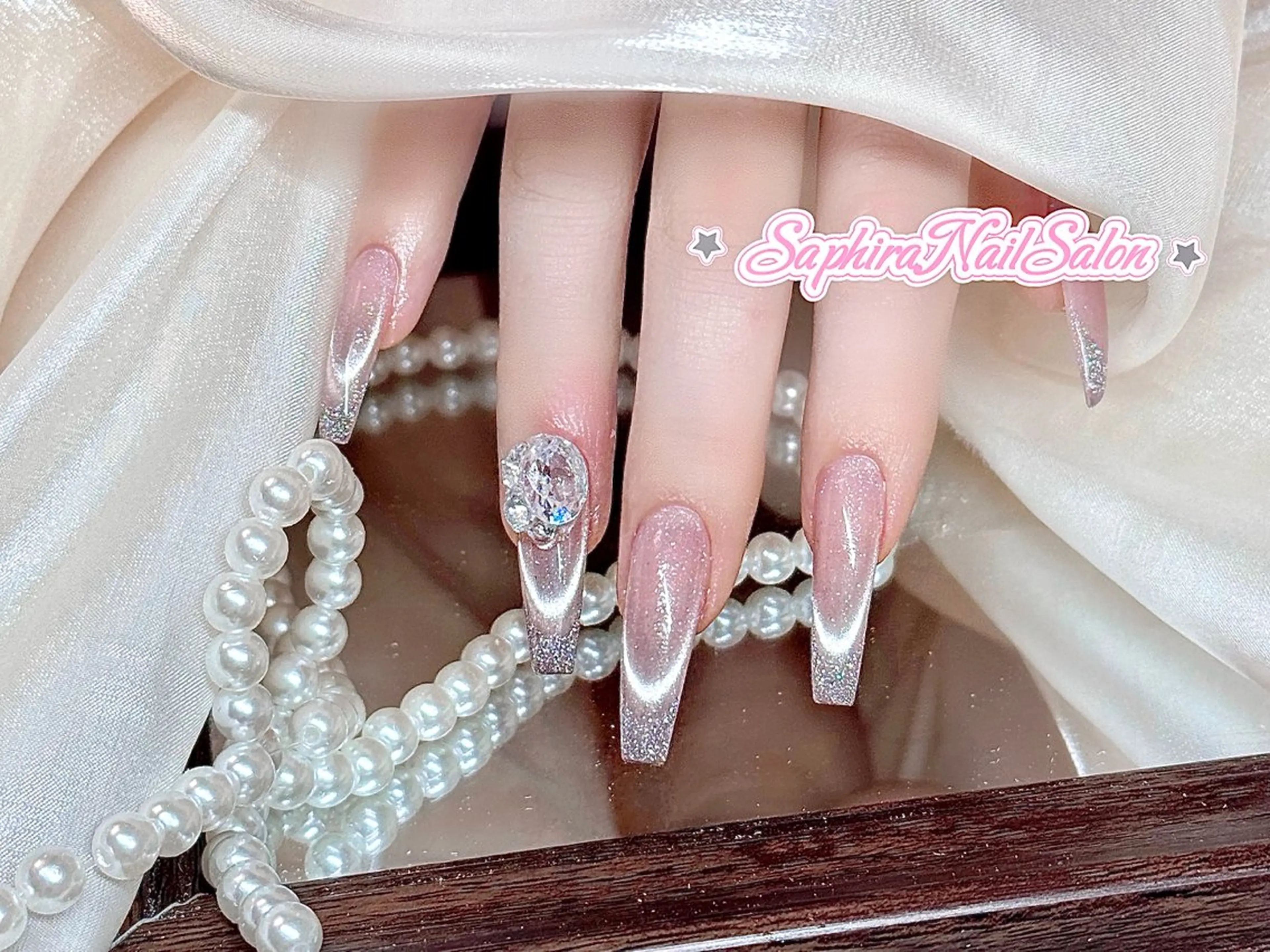 カラー ハンドネイル Saphiraネイル サロン錦糸町のネイルデザイン